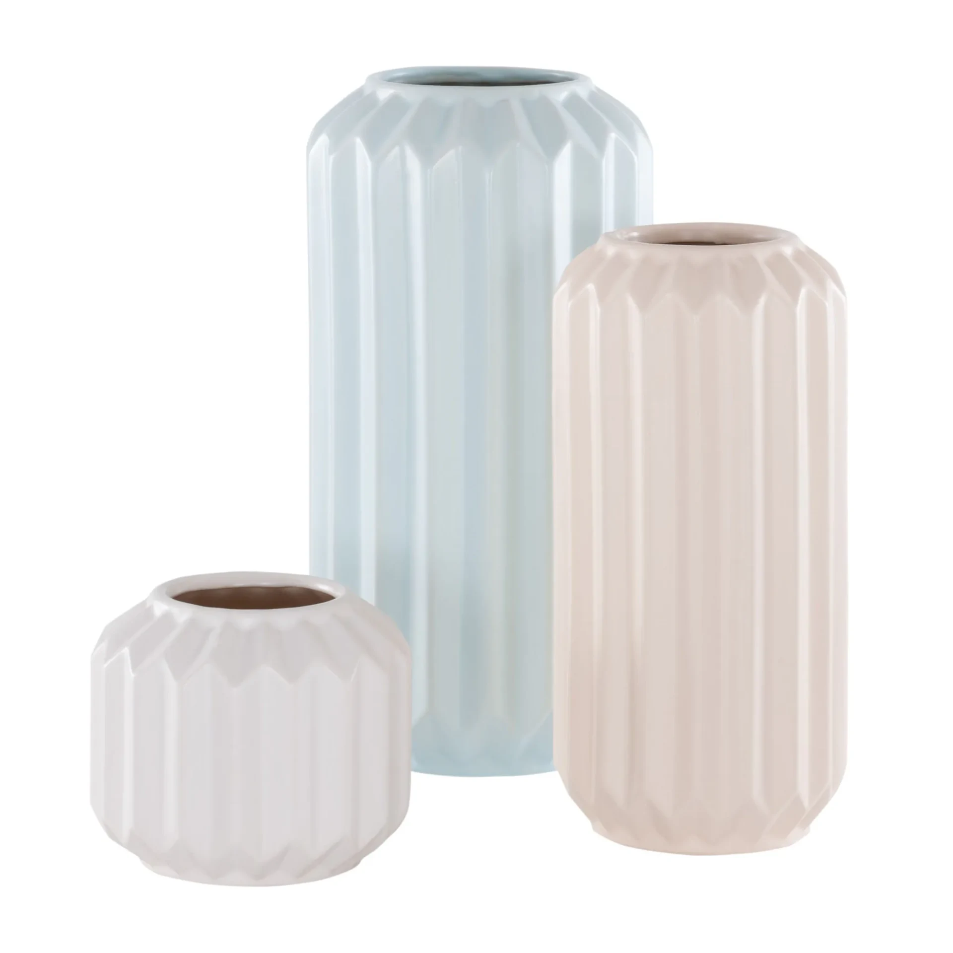 Emari Ceramic Vase (Set Of 3) in Multi