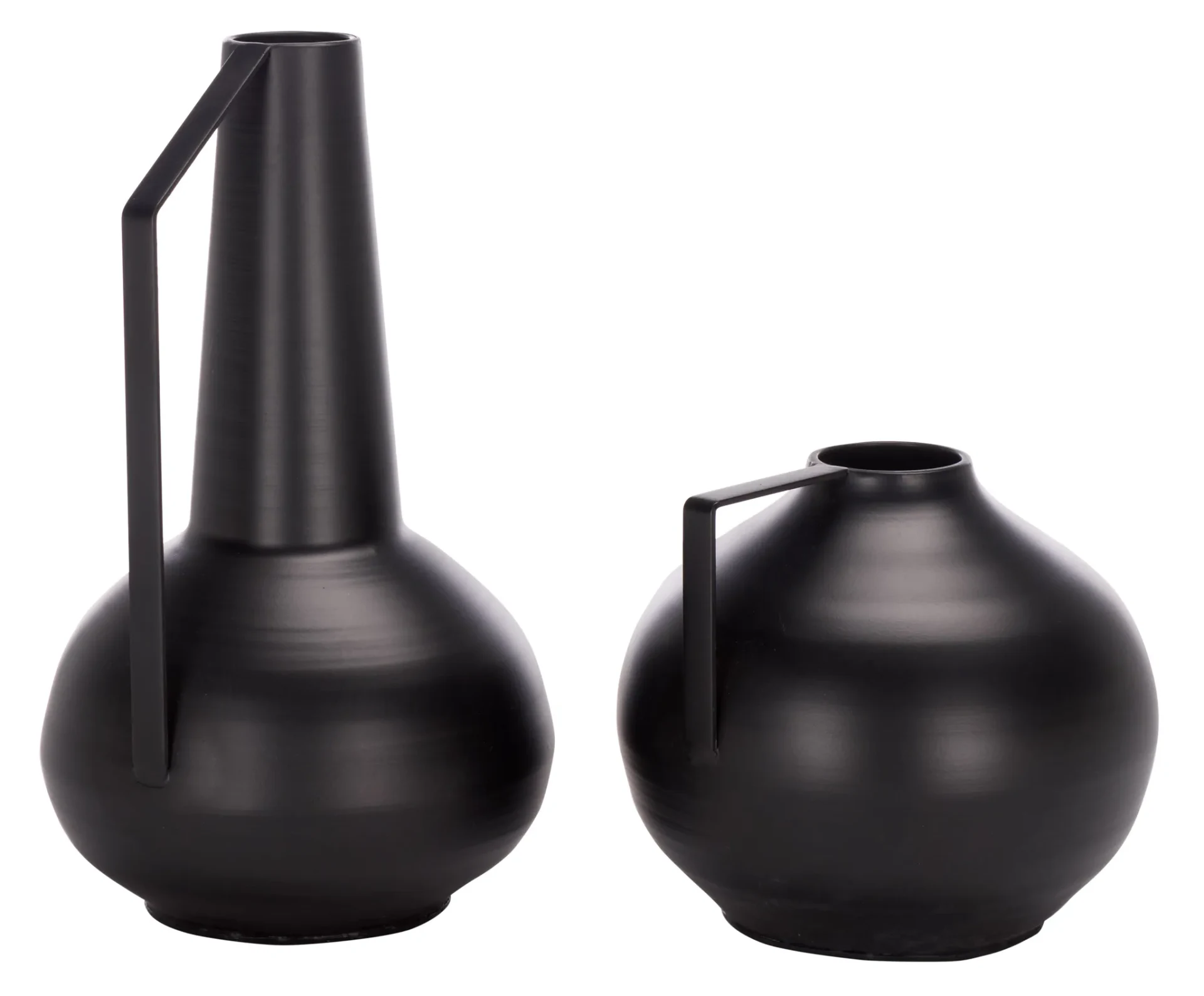 Luca Iron Vase (Set Of 2) in Black