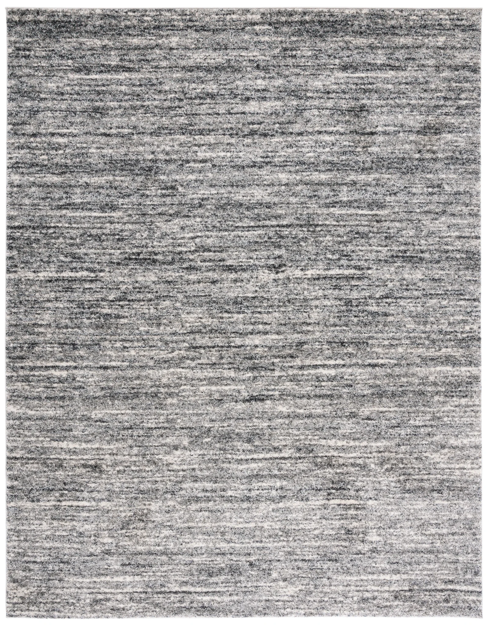 Retro Linear Rug in Ivory / Gray
