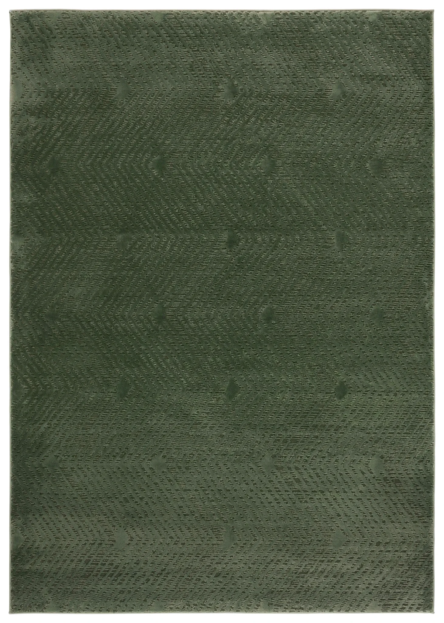 Revive Chevron Rug in Green