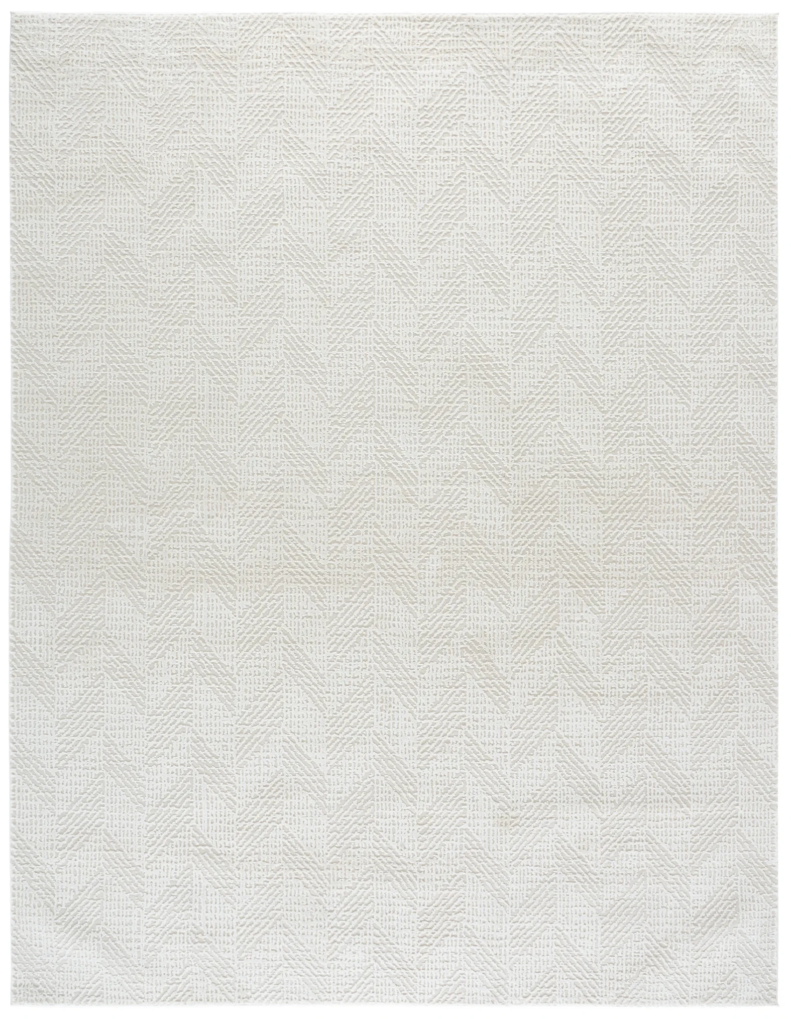 Revive Herringbone Rug in Ivory