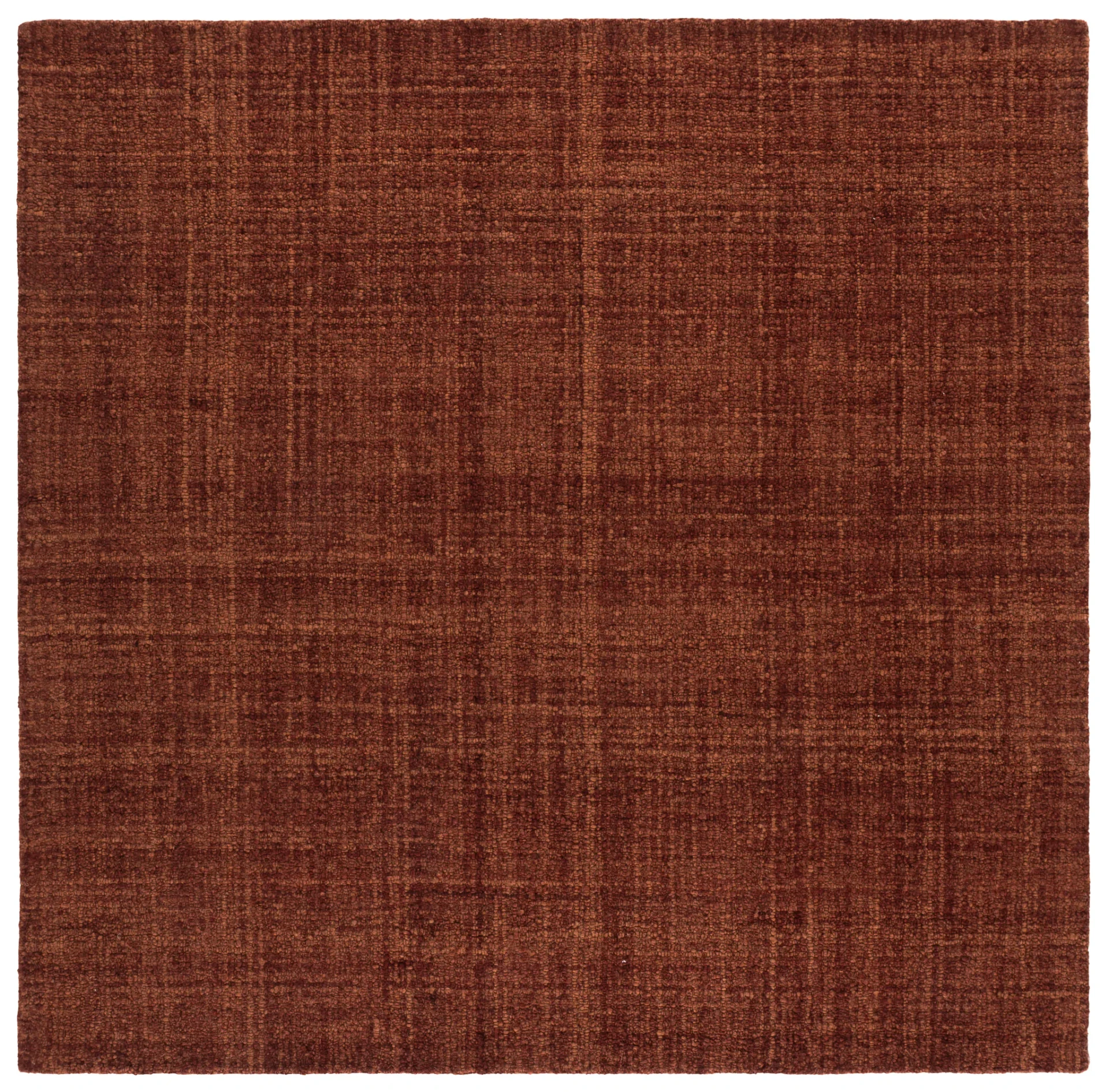 Renewal Crosshatch Hand-Tufted Rug in Rust