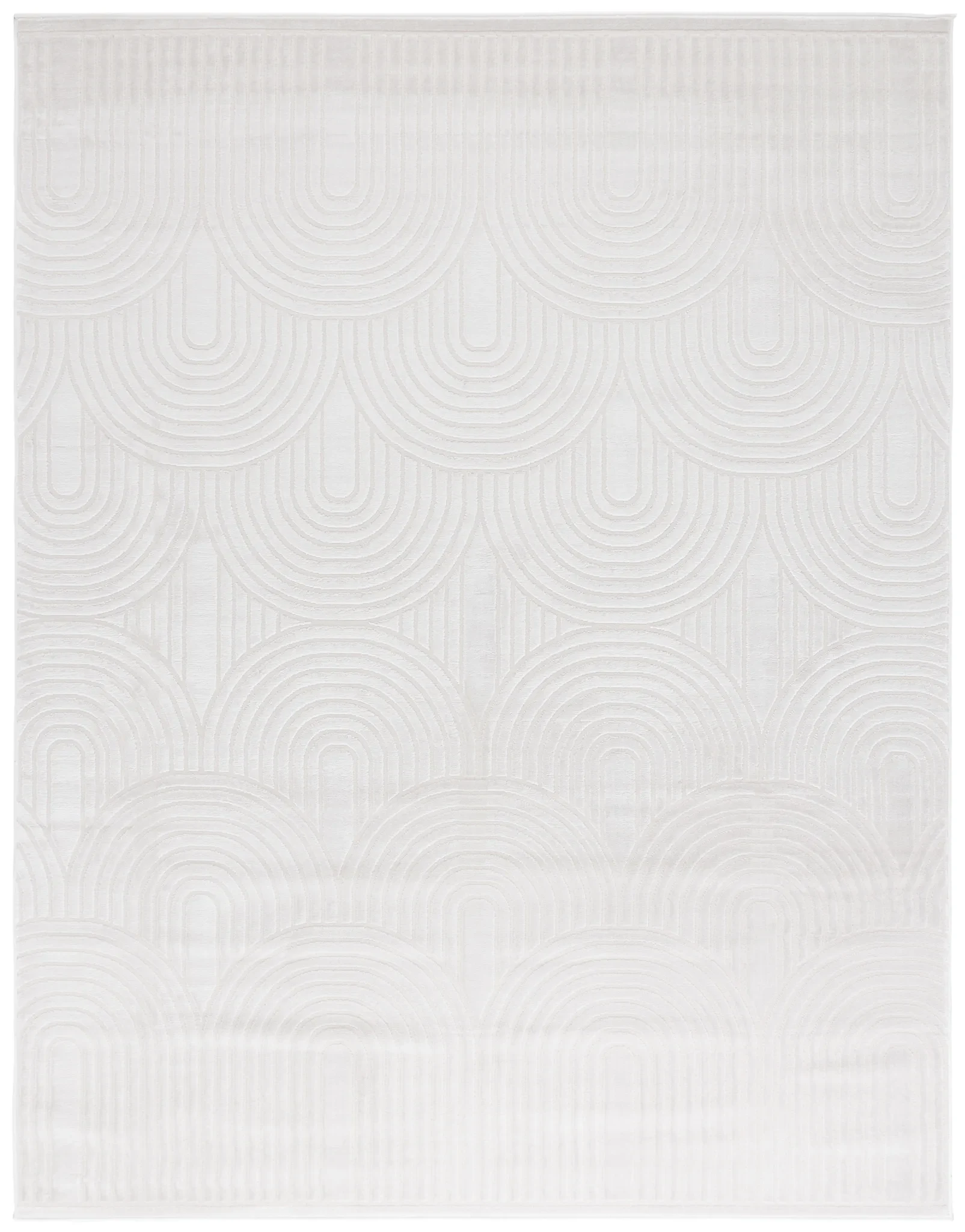 Saylor Concentric Arch Rug in Ivory