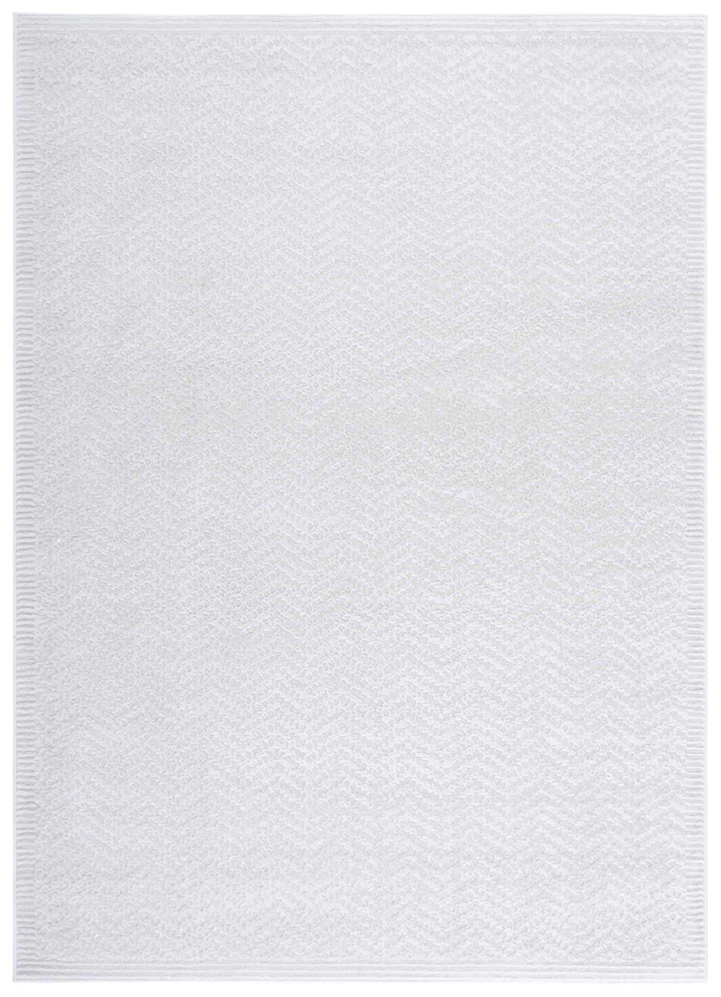 Saylor Chevron Border Rug in Ivory