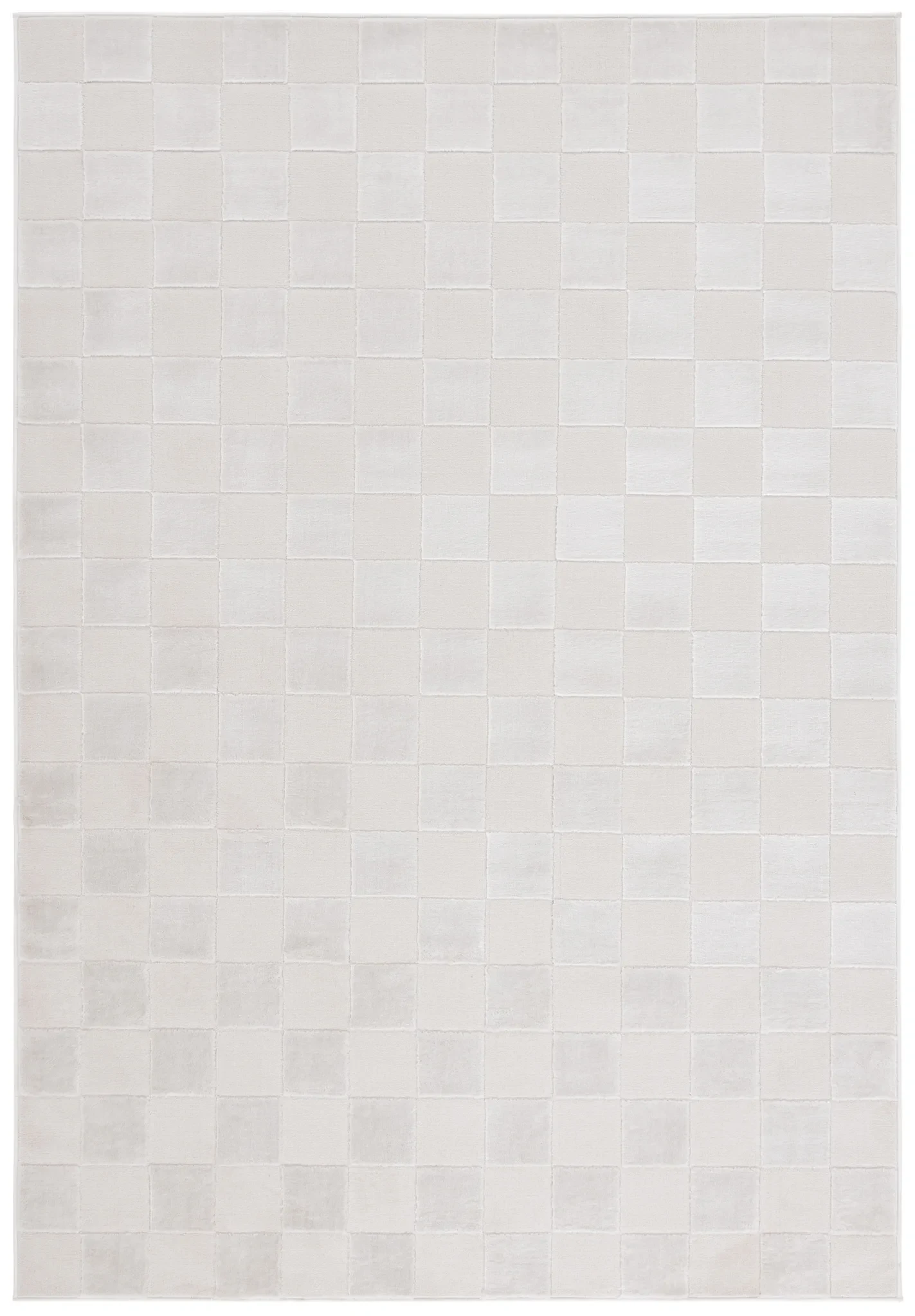 Saylor Checkerboard Rug in Ivory