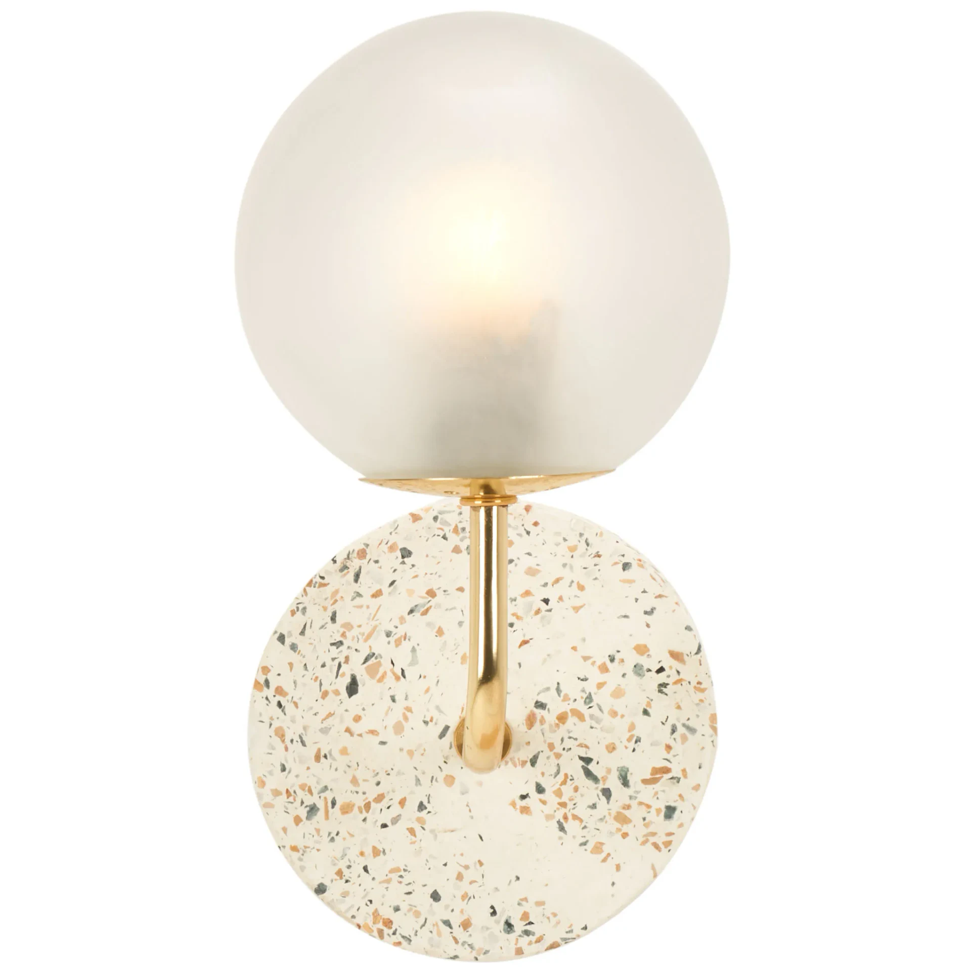 Nicolai Wall Sconce in White / Gold