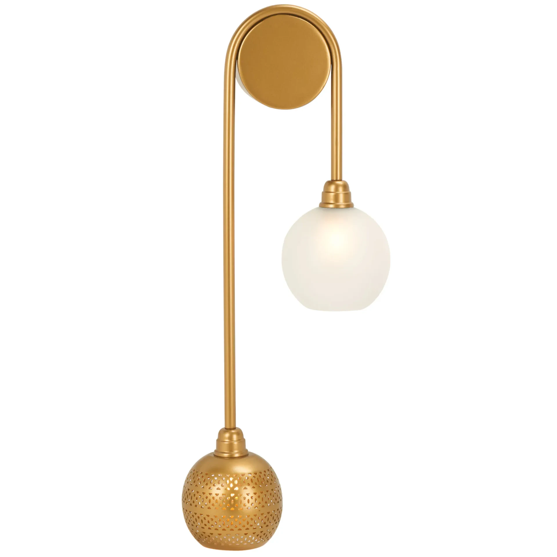 Amari Two-Light Wall Sconce in Antique Gold
