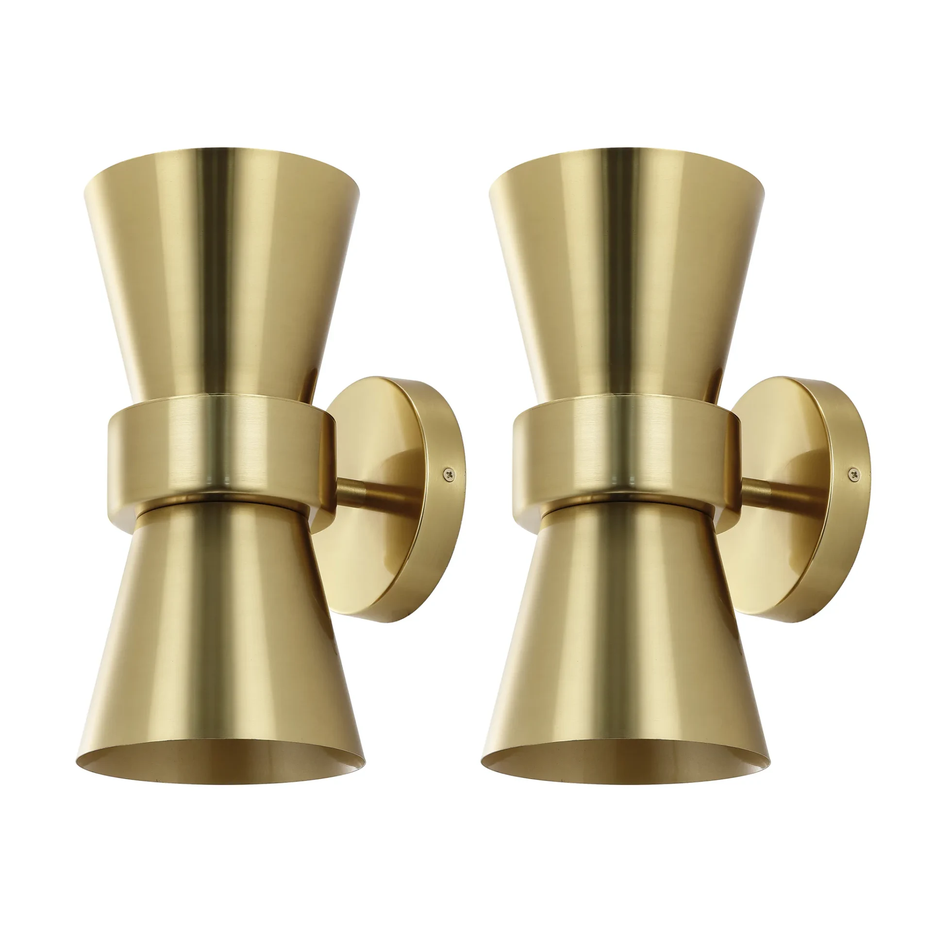 Bynner Two-Light Wall Sconce (Set Of 2) in Brass