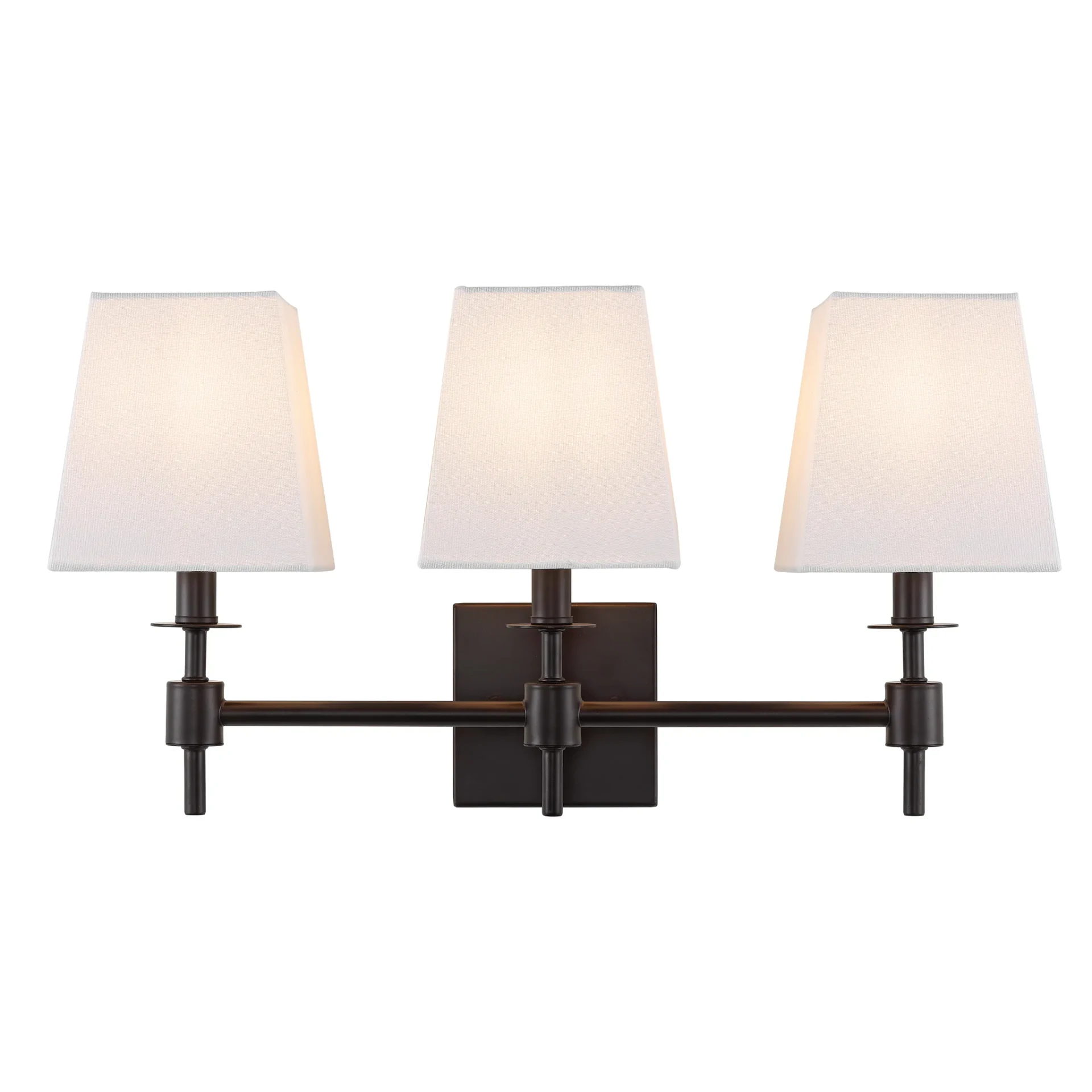Clelia Three-Light Wall Sconce in Black