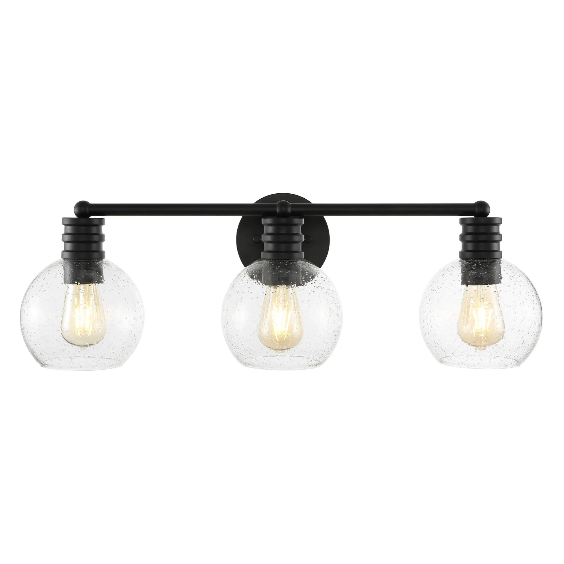 Sunetta Three-Light Sconce in Black
