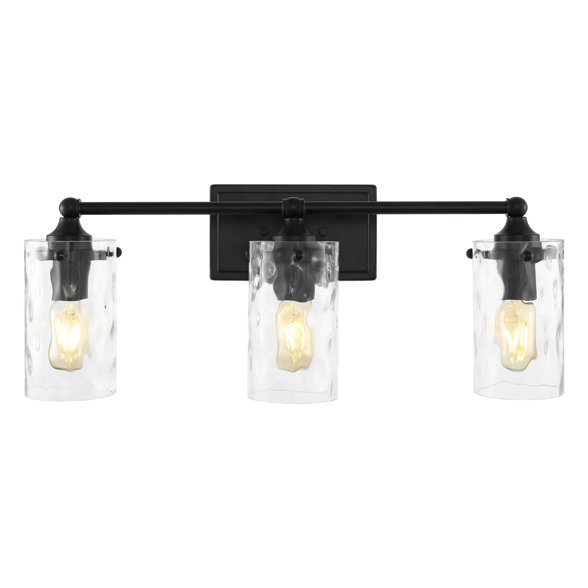 Johari Three-Light Wall Sconce in Black