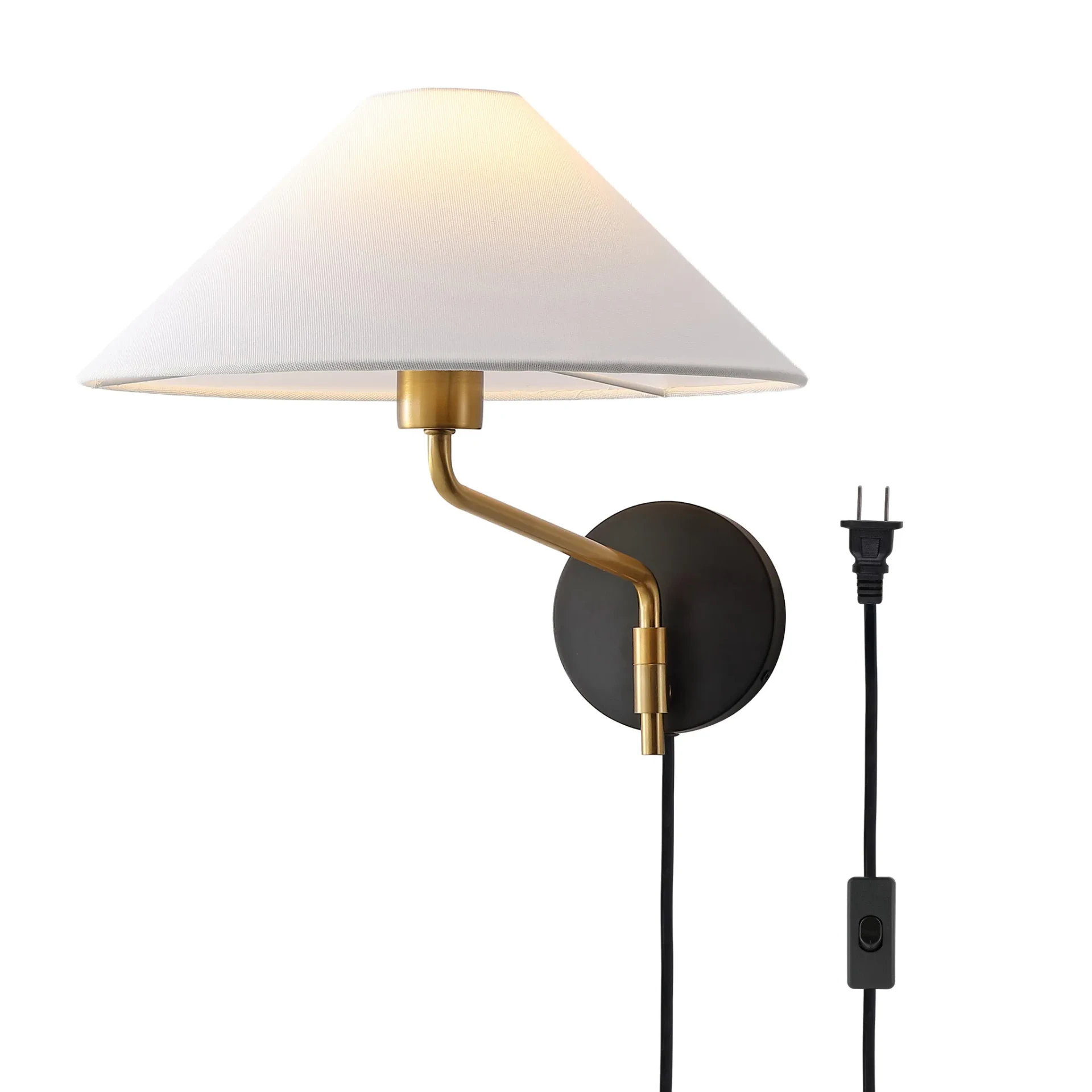 Marni Wall Sconce in Brass / Black