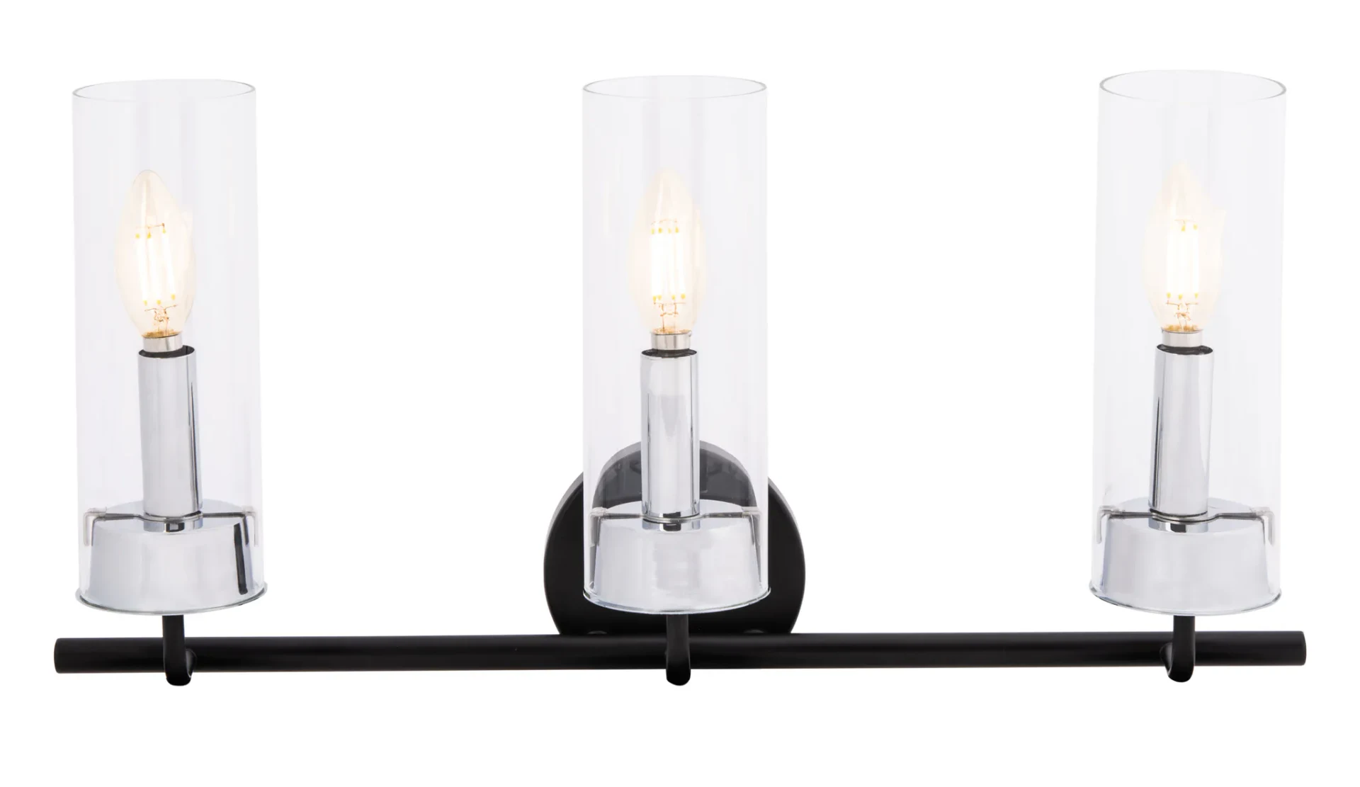 Remery Vanity Sconce in Chrome / Black