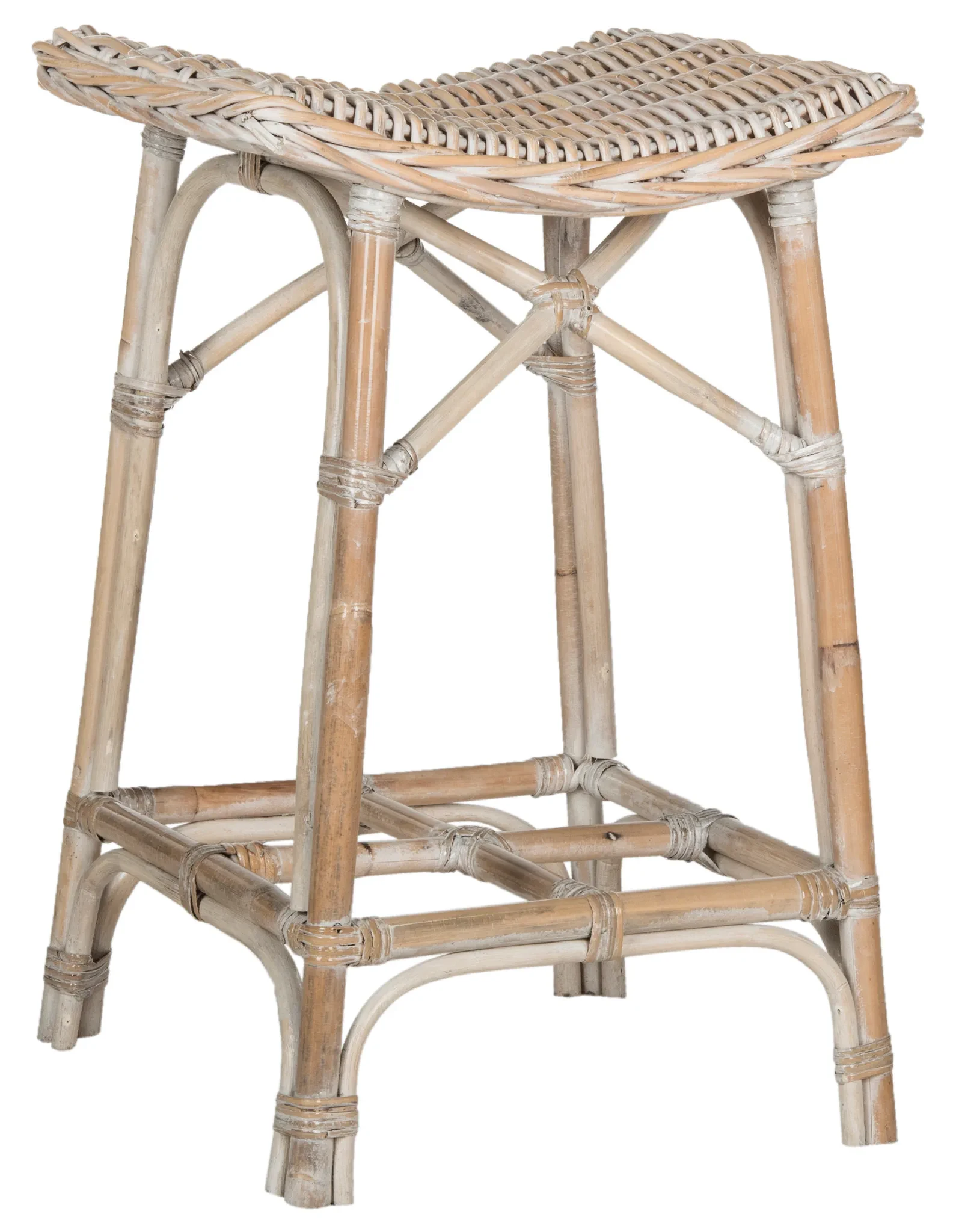 Rayna Stool in White Washed