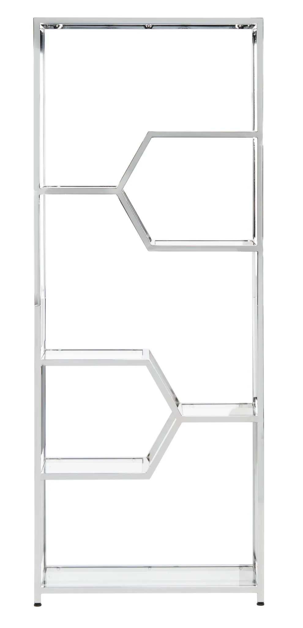 Benoit Chrome Bookcase in Chrome