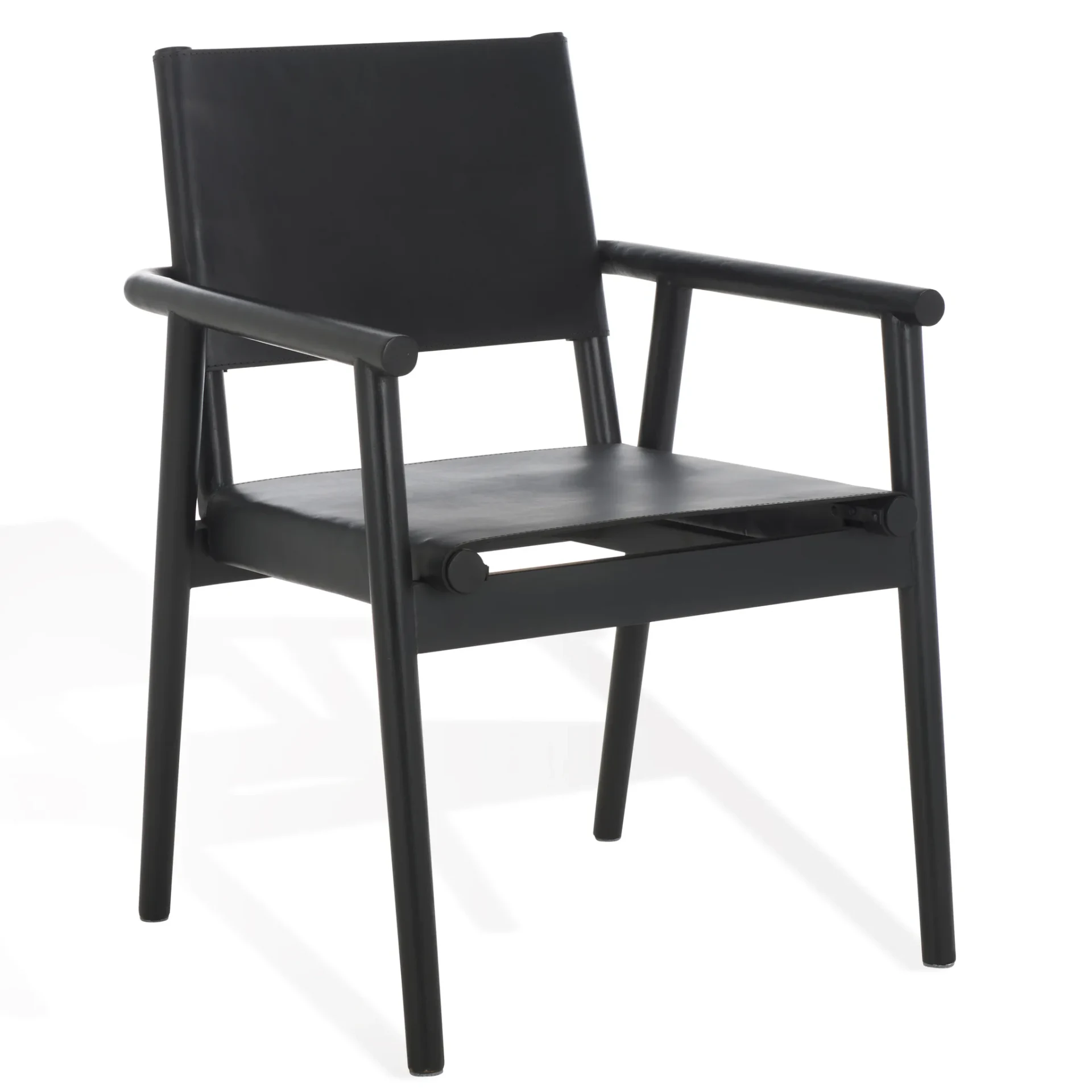 Hutson Leather Dining Chair in Tan / Natural