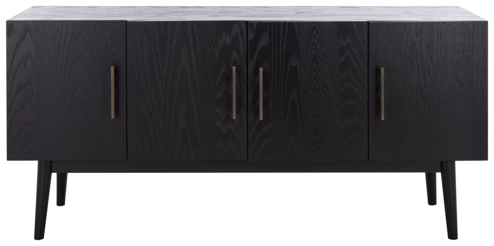 Doderick Mid-Century Media Stand in Black
