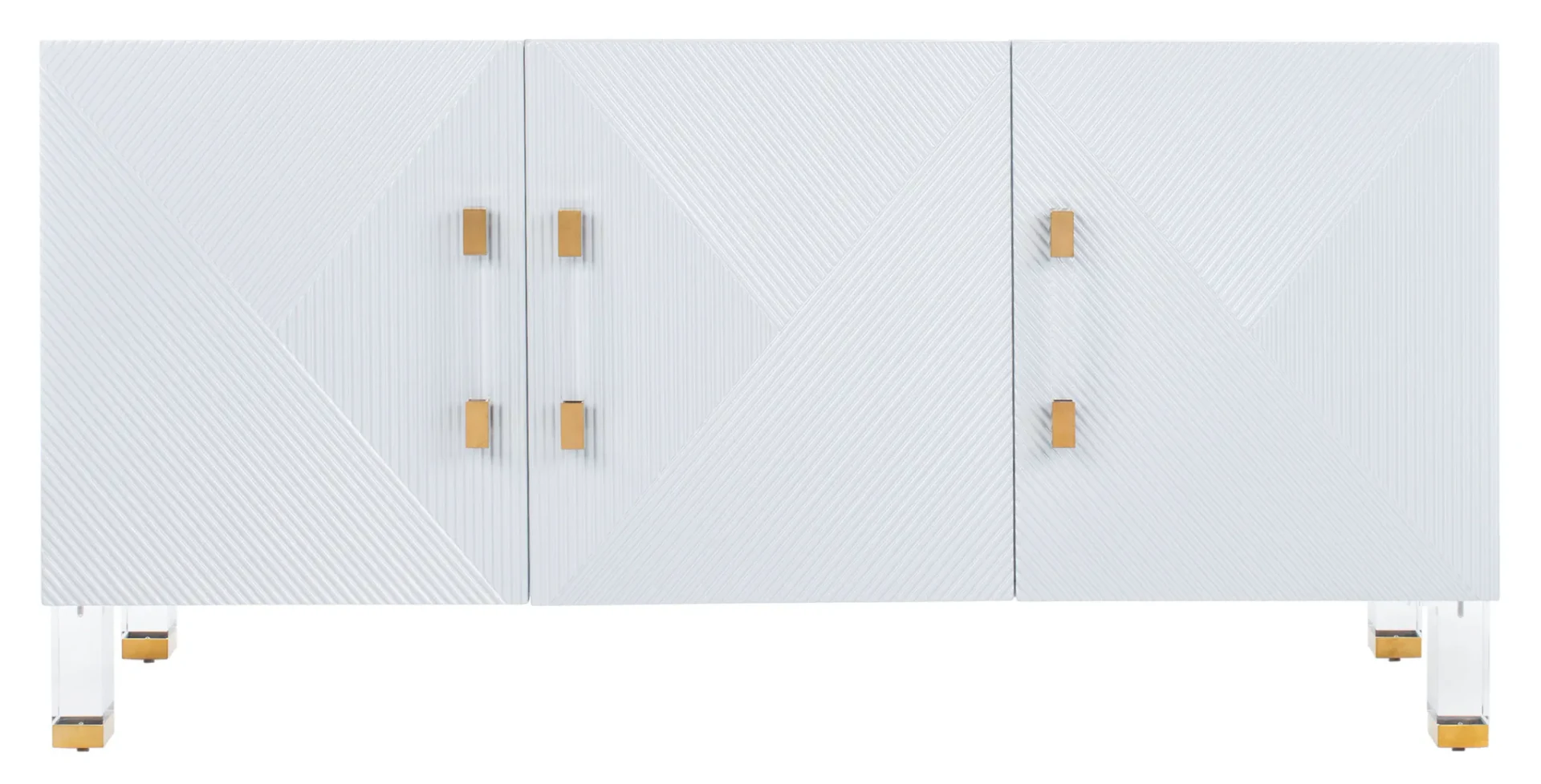 Poppy Three-Door Sideboard in Grey