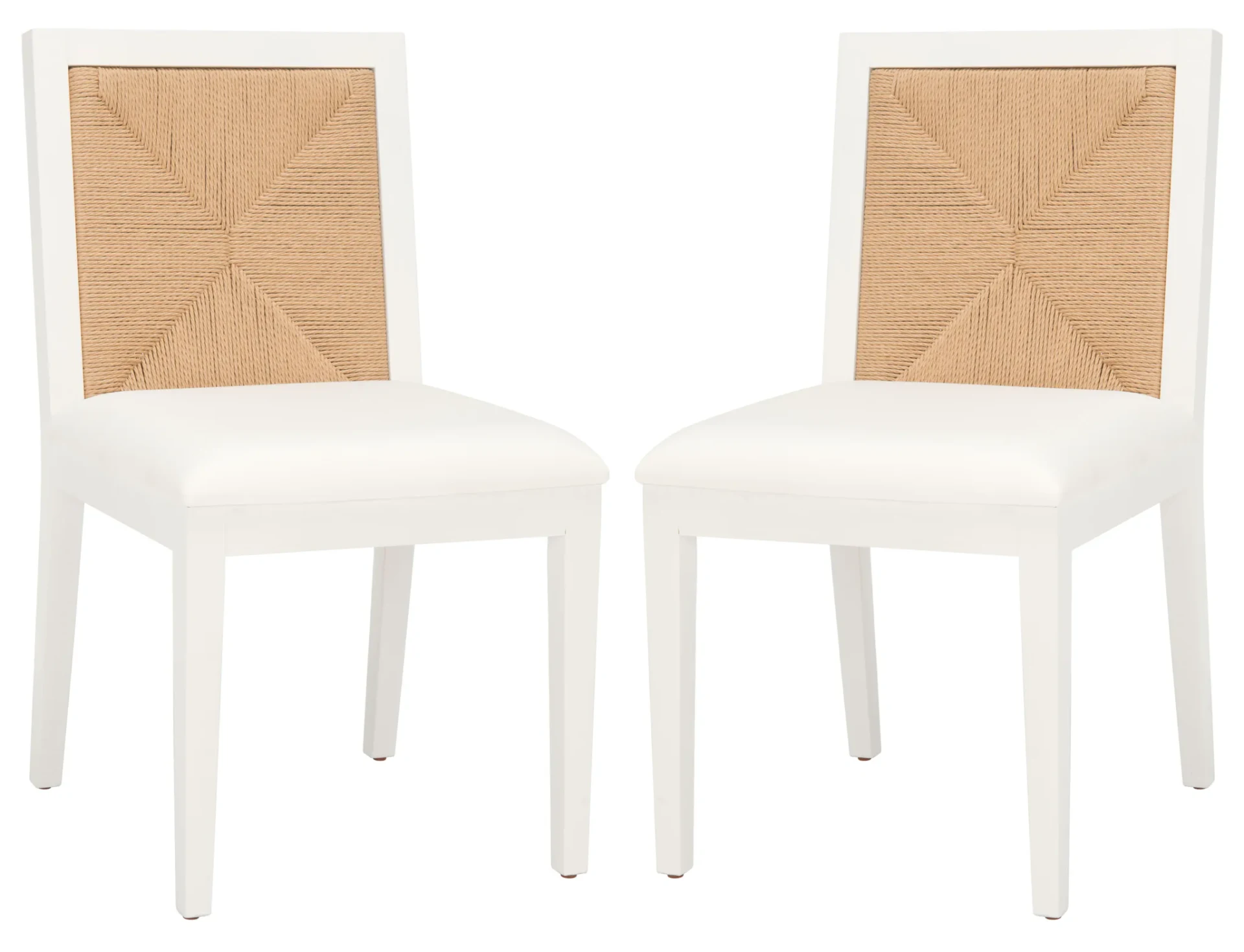 Emilio Woven Dining Chair (Set of 2) in Black / Natural