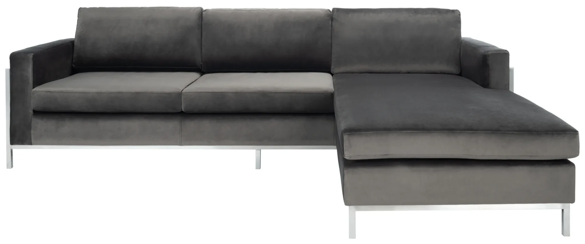 Camila Sectional in Dark Grey