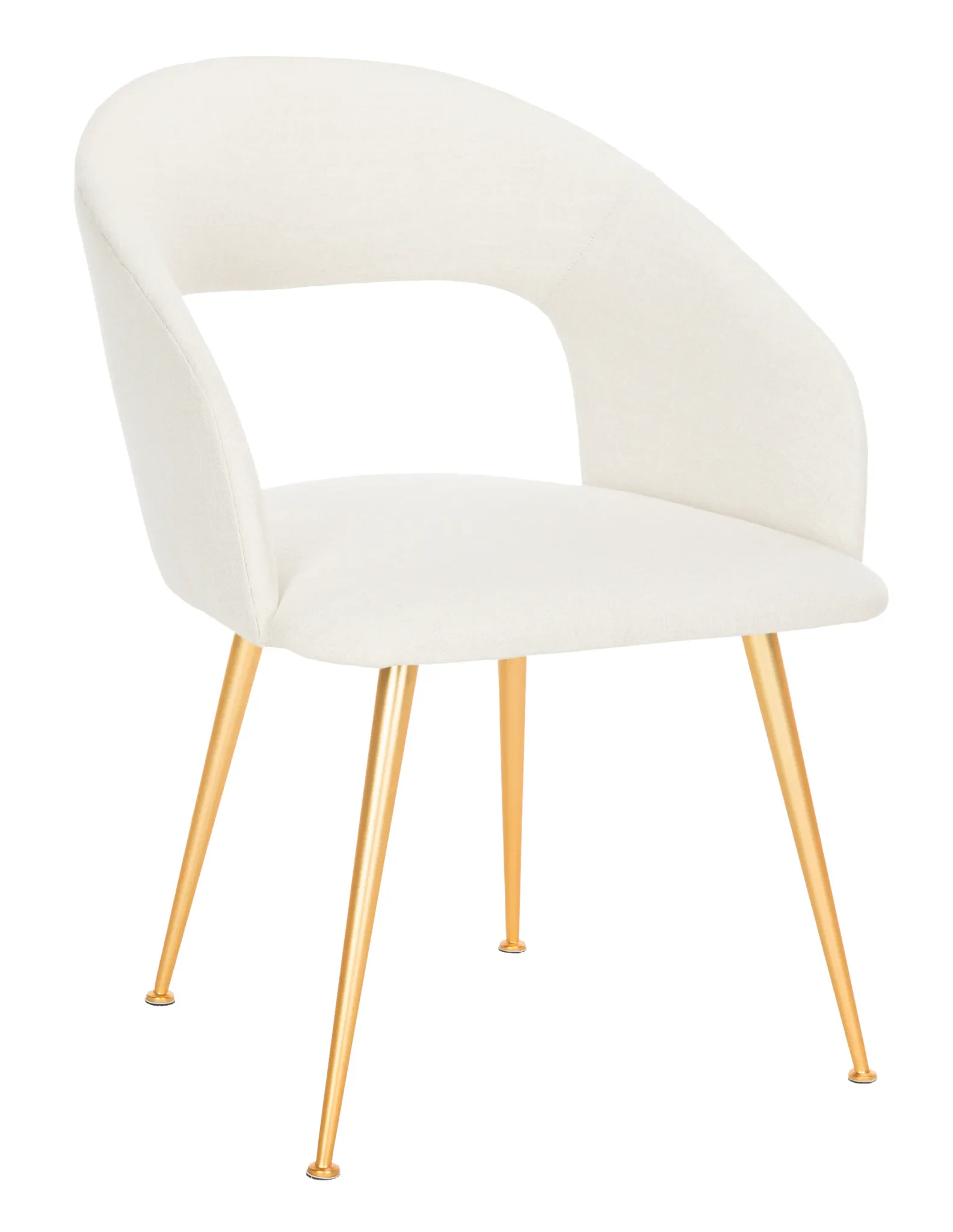 Lorina Arm Chair in Cream / Gold