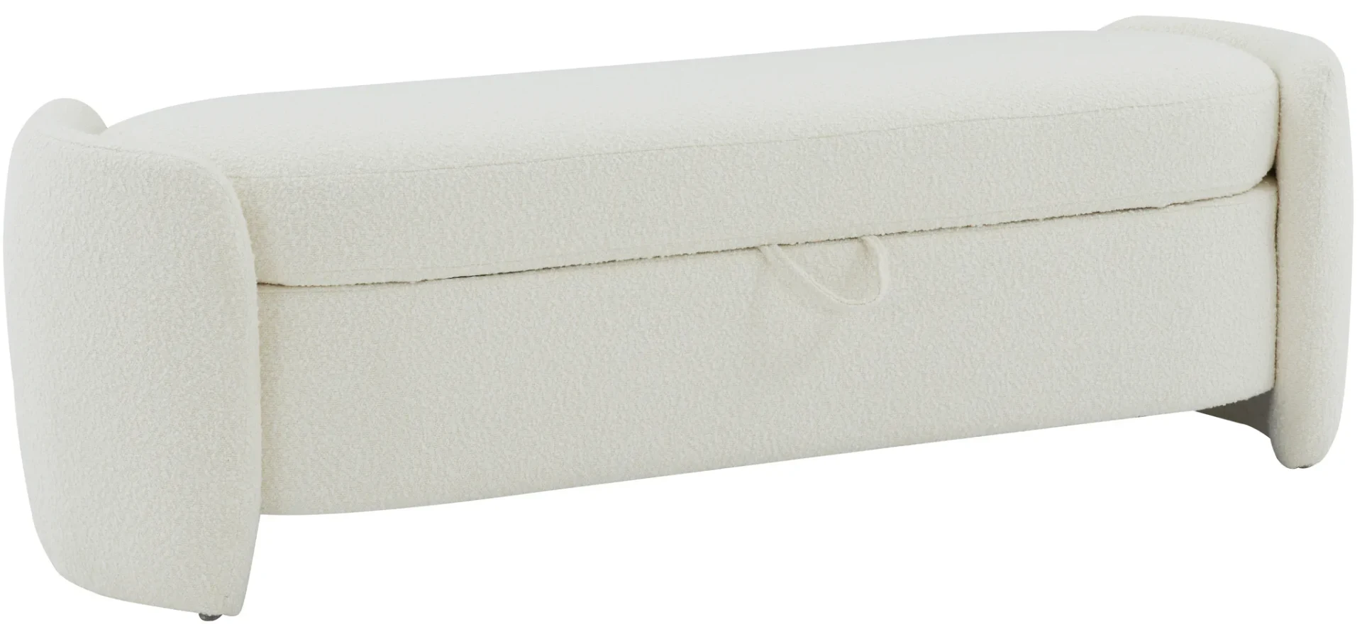 Danianna Boucle Bench in Light Brown