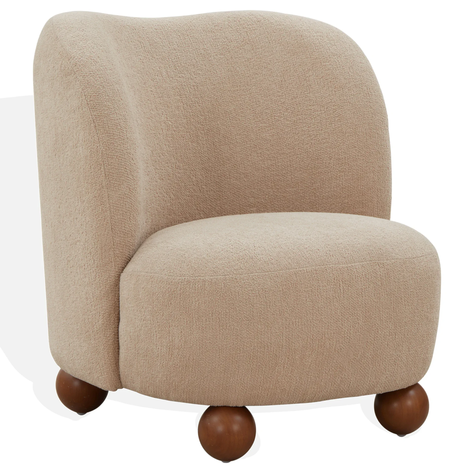 Rodolfo Boucle Accent Chair in Oatmeal / Natural