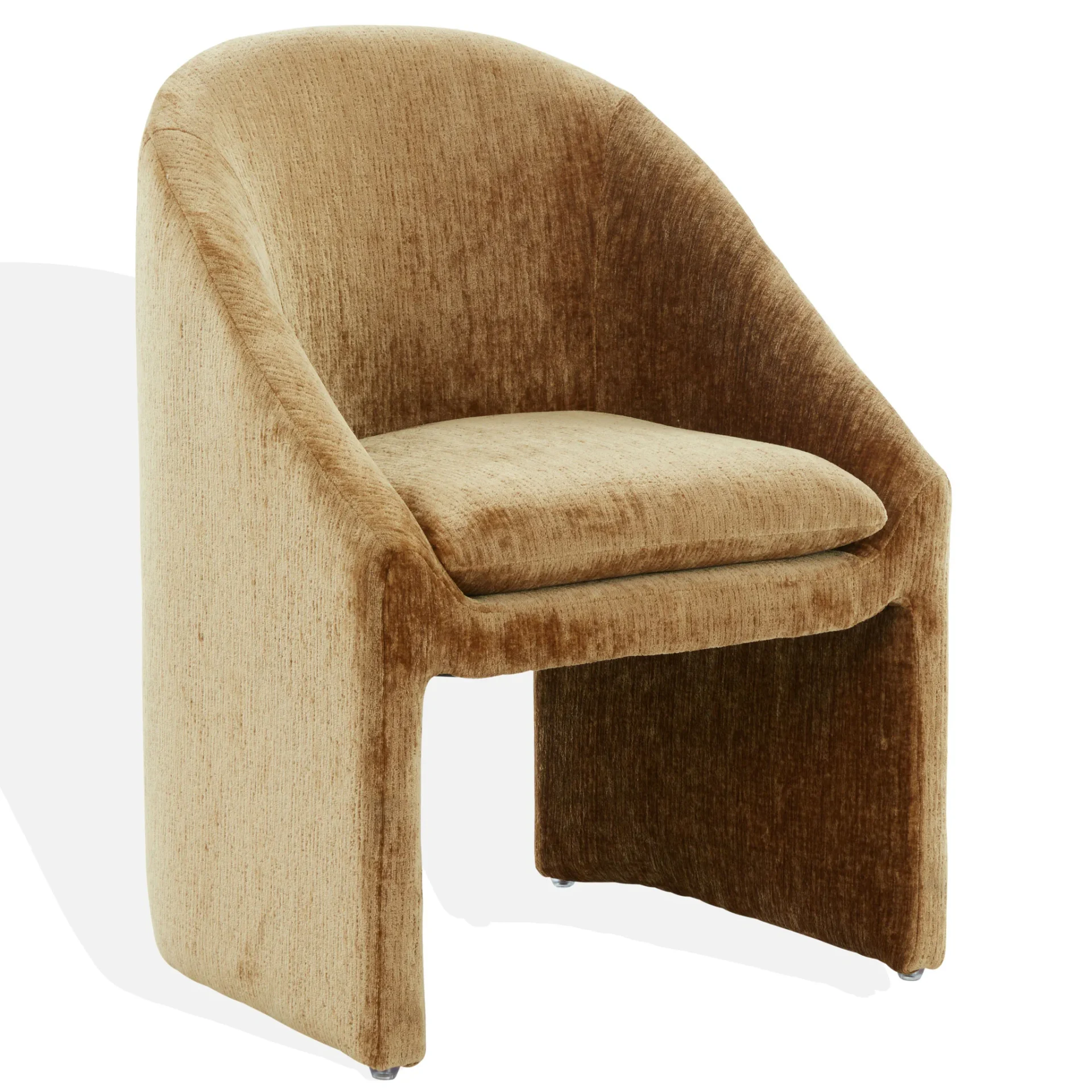 Kagan Chenille Dining Chair in Amber