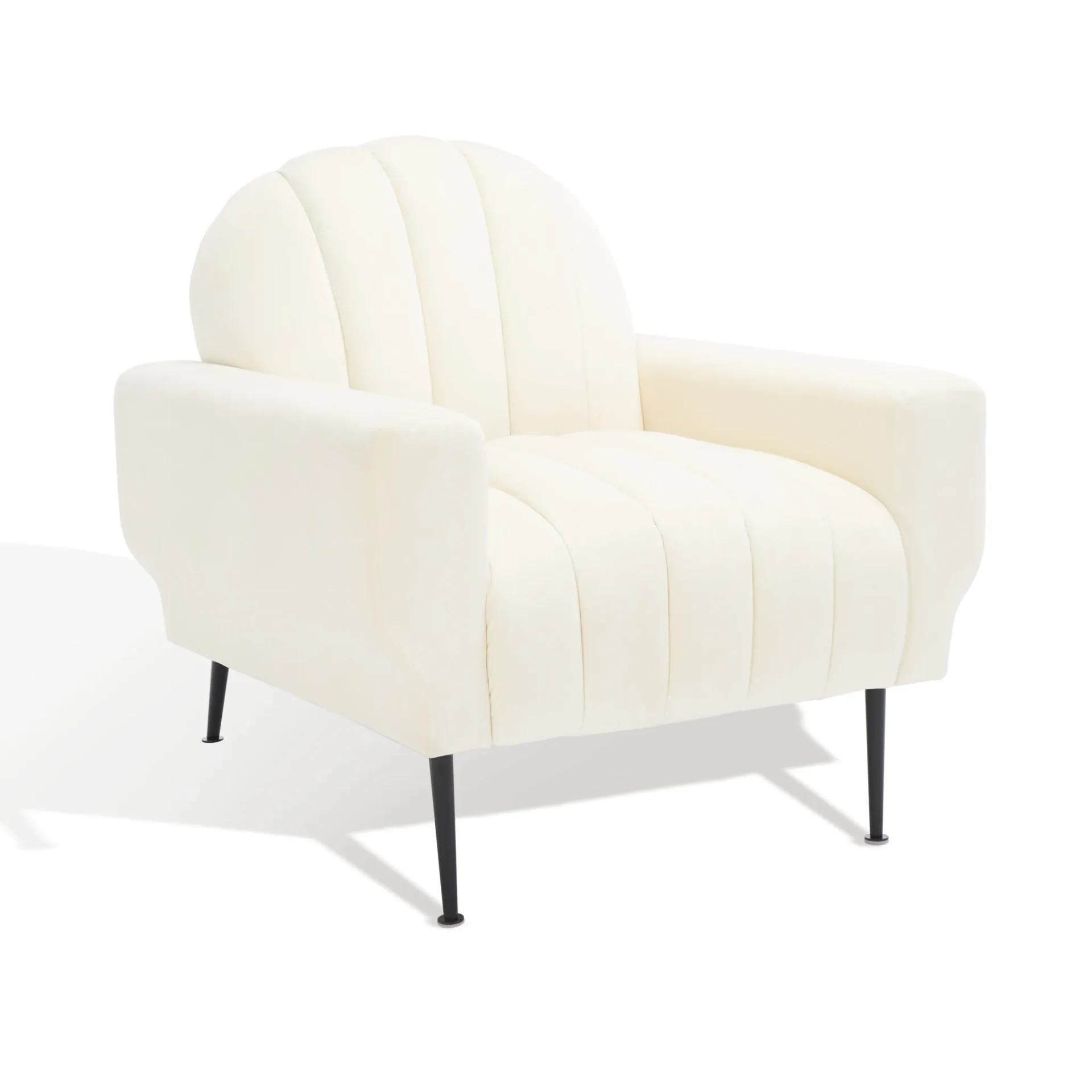 Josh Channel Tufted Chair in Black
