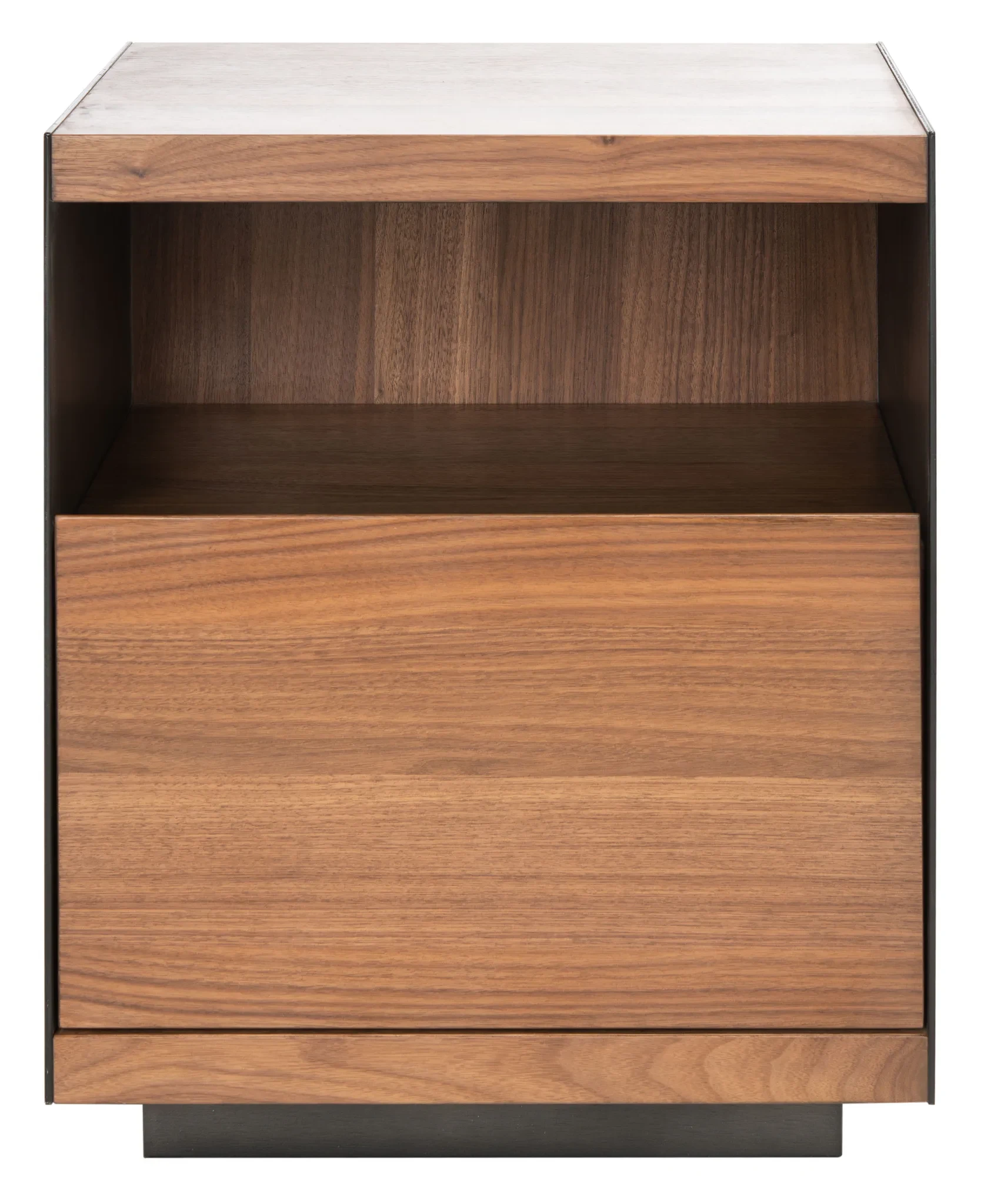 Lawrence One-Drawer Nightstand in Walnut