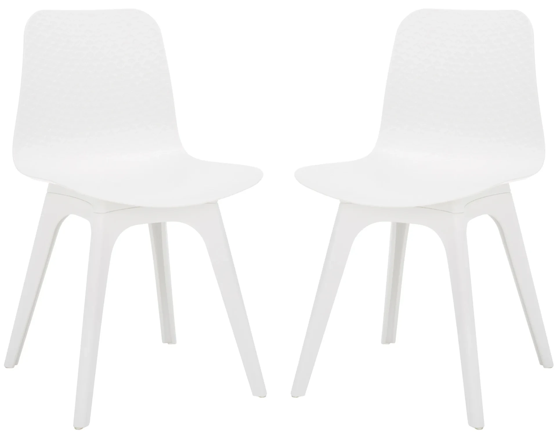 Damiano Molded Plastic Dining Chair (Set of 2) in Gray