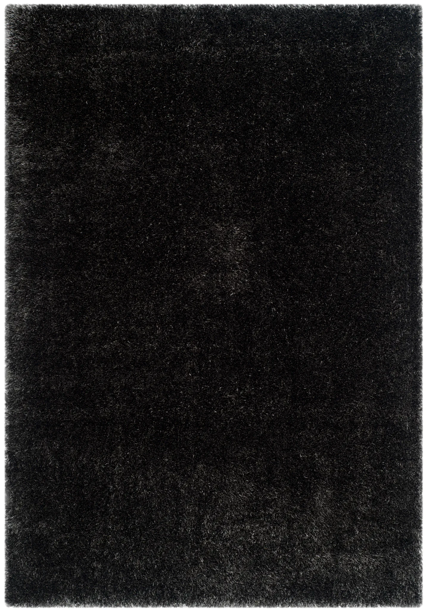 Charlotte Solid Shag Rug in Charcoal