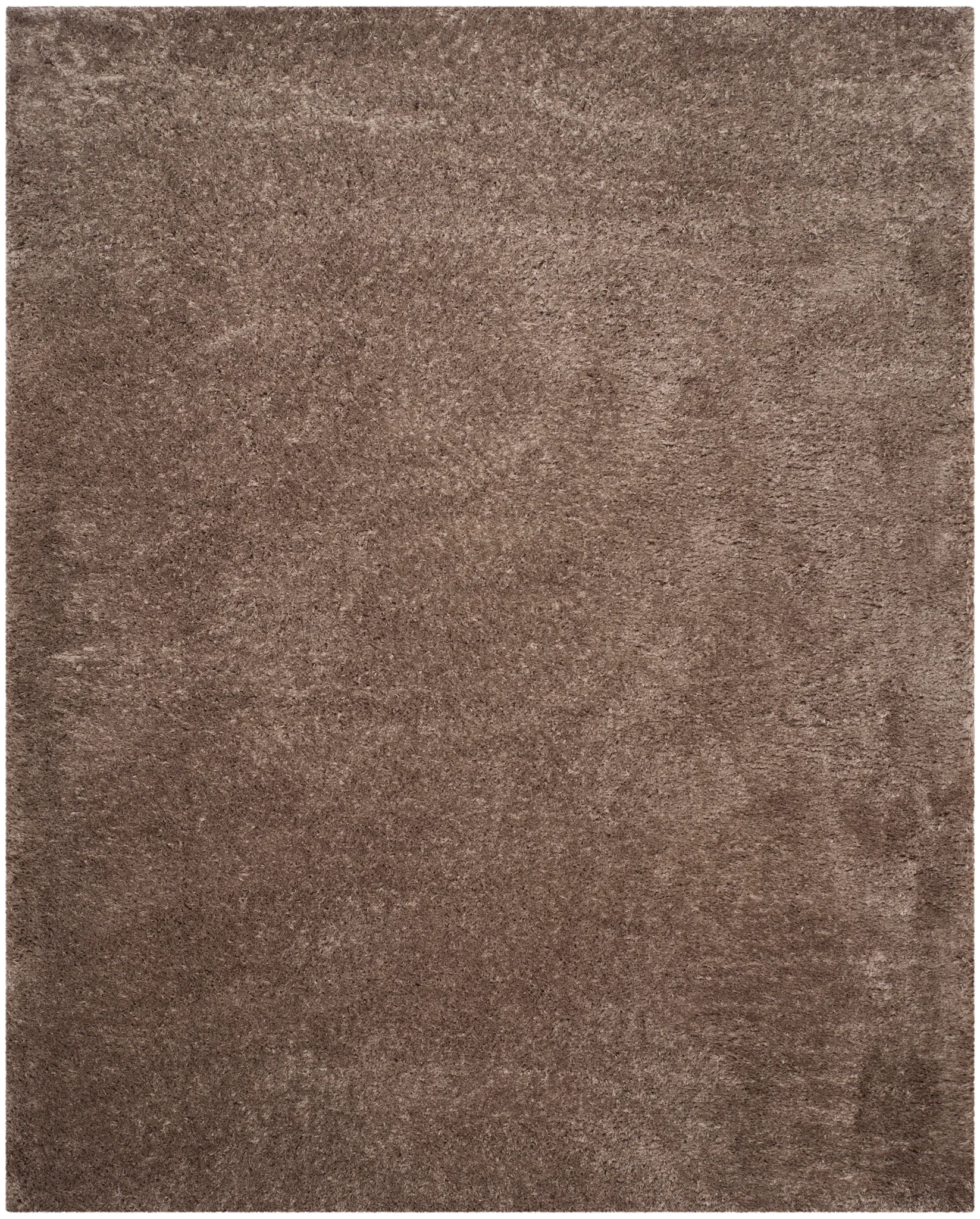 Indie Solid Shag Rug in Mushroom