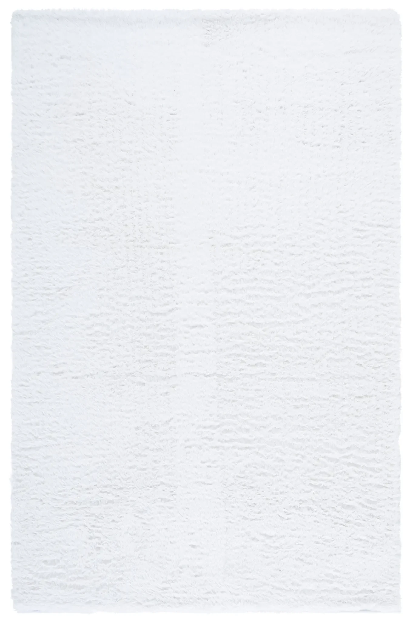 Tokyo Shag Solid Washable Rug in Ivory