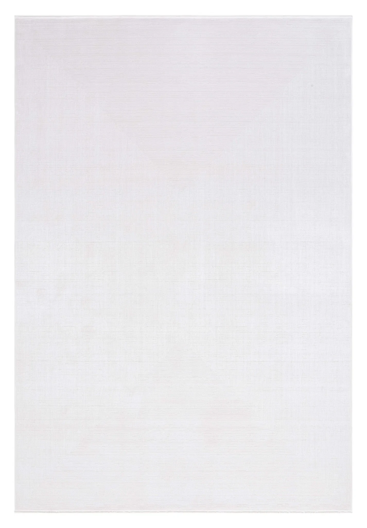 Signature Silken Solid Ribbed Rug in Ivory