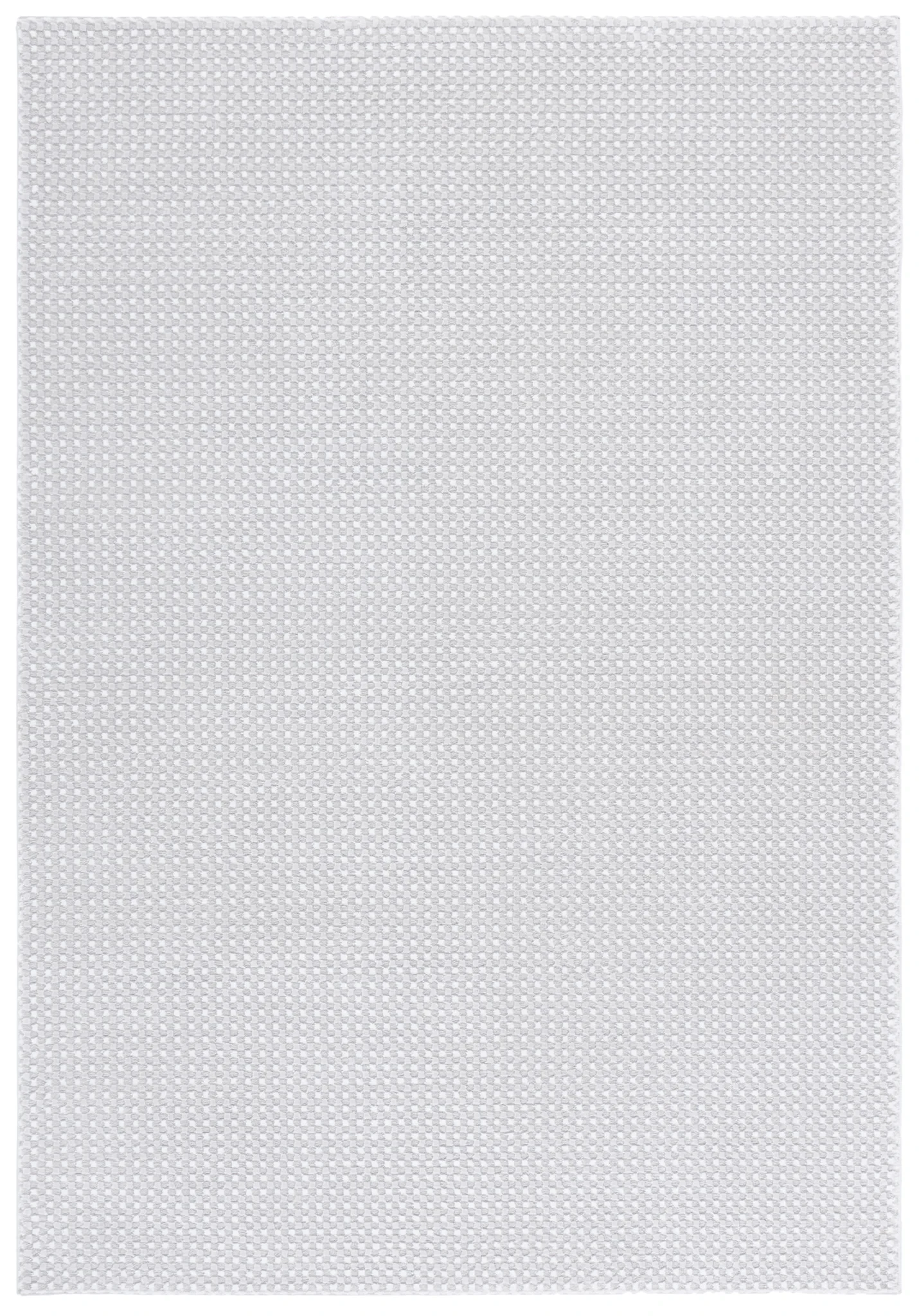 Slate Textured Grid Rug in Taupe / Ivory
