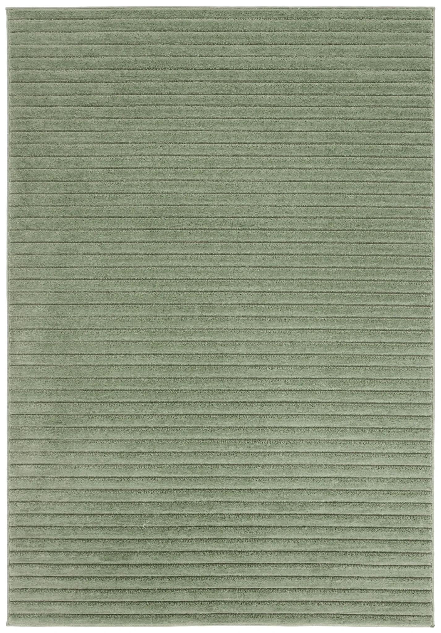 Selena Ribbed Rug in Green