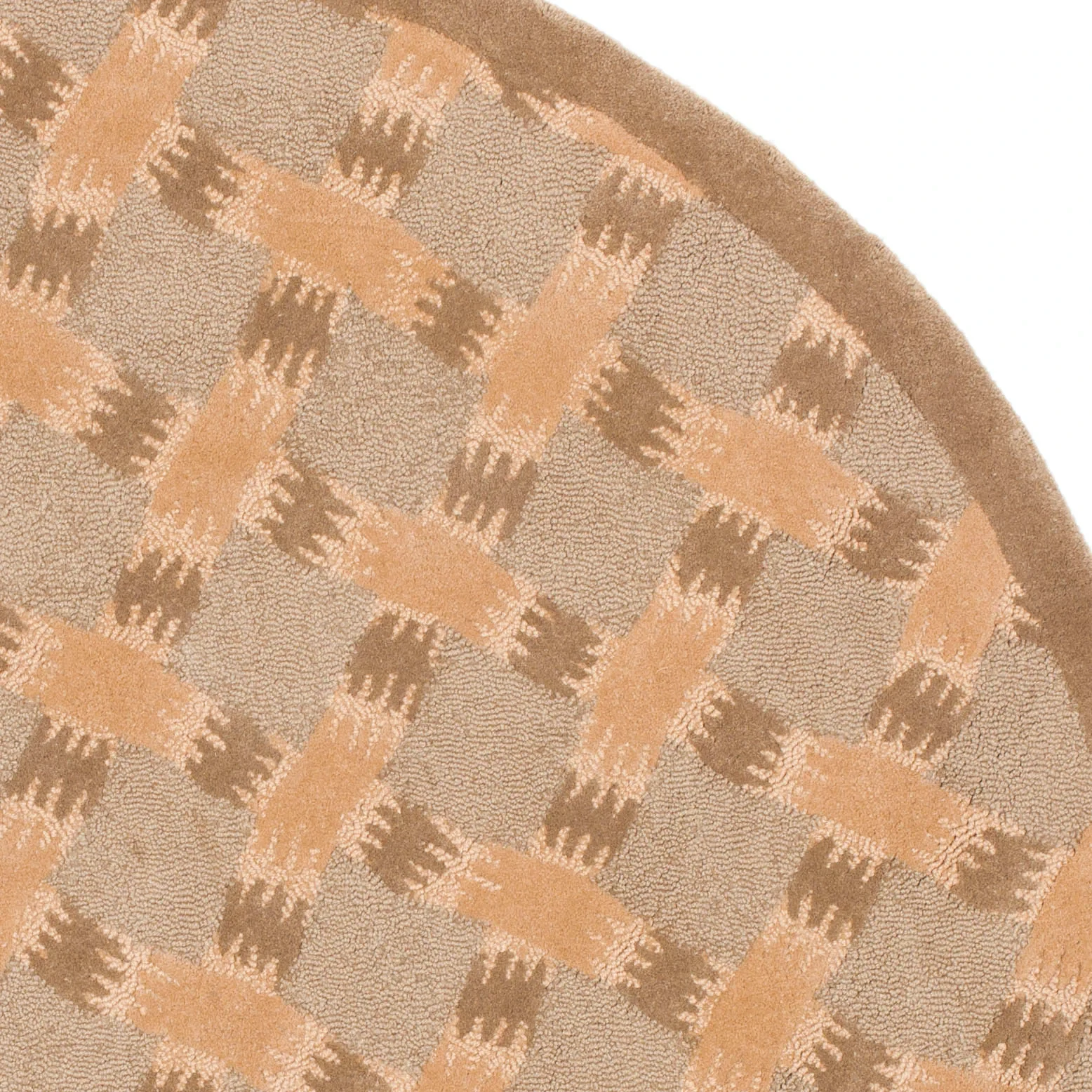Soho Basketweave Hand-Tufted Wool Rug in Multicolor