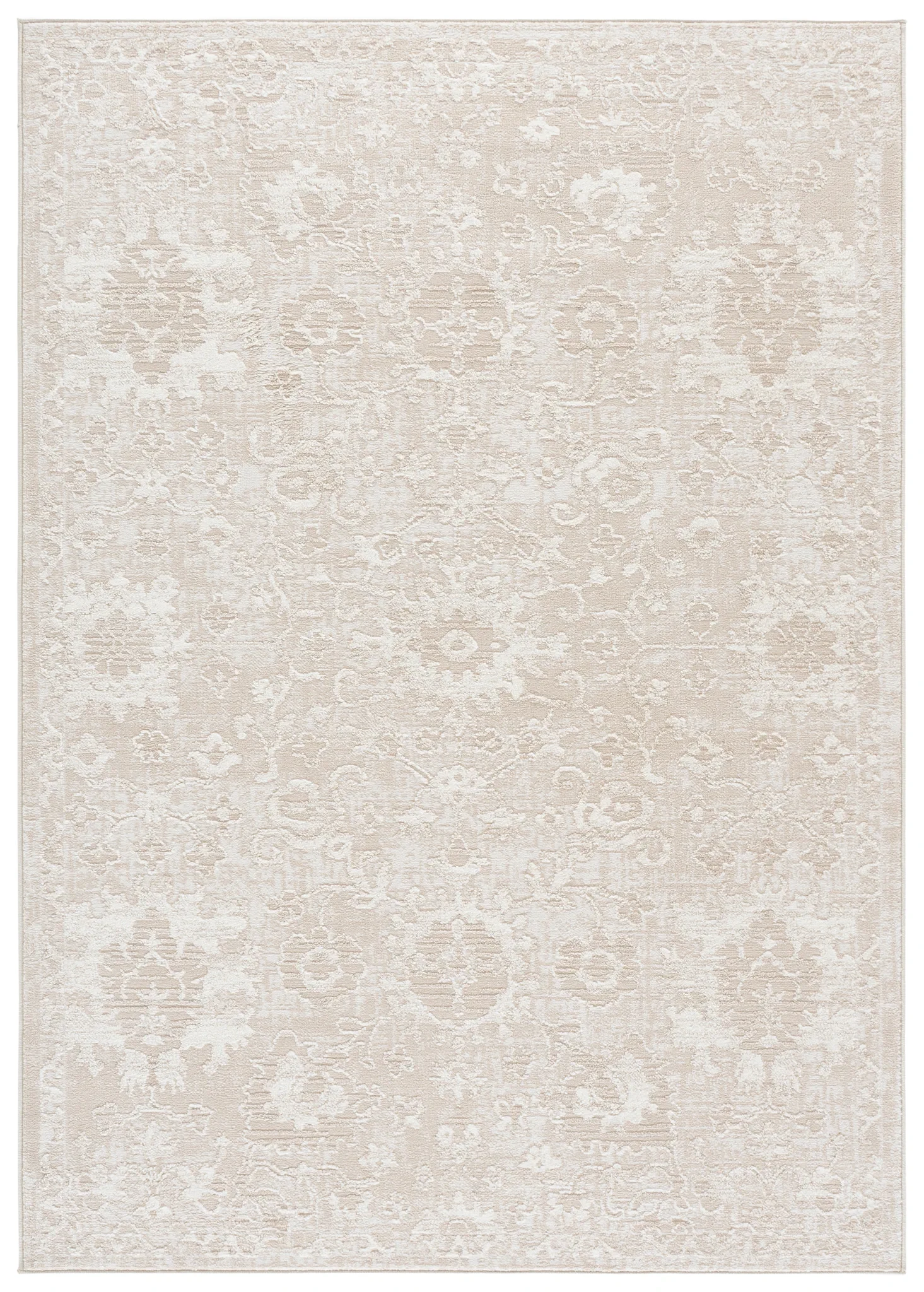 Spencer Transitional Allover Rug in Beige / Ivory