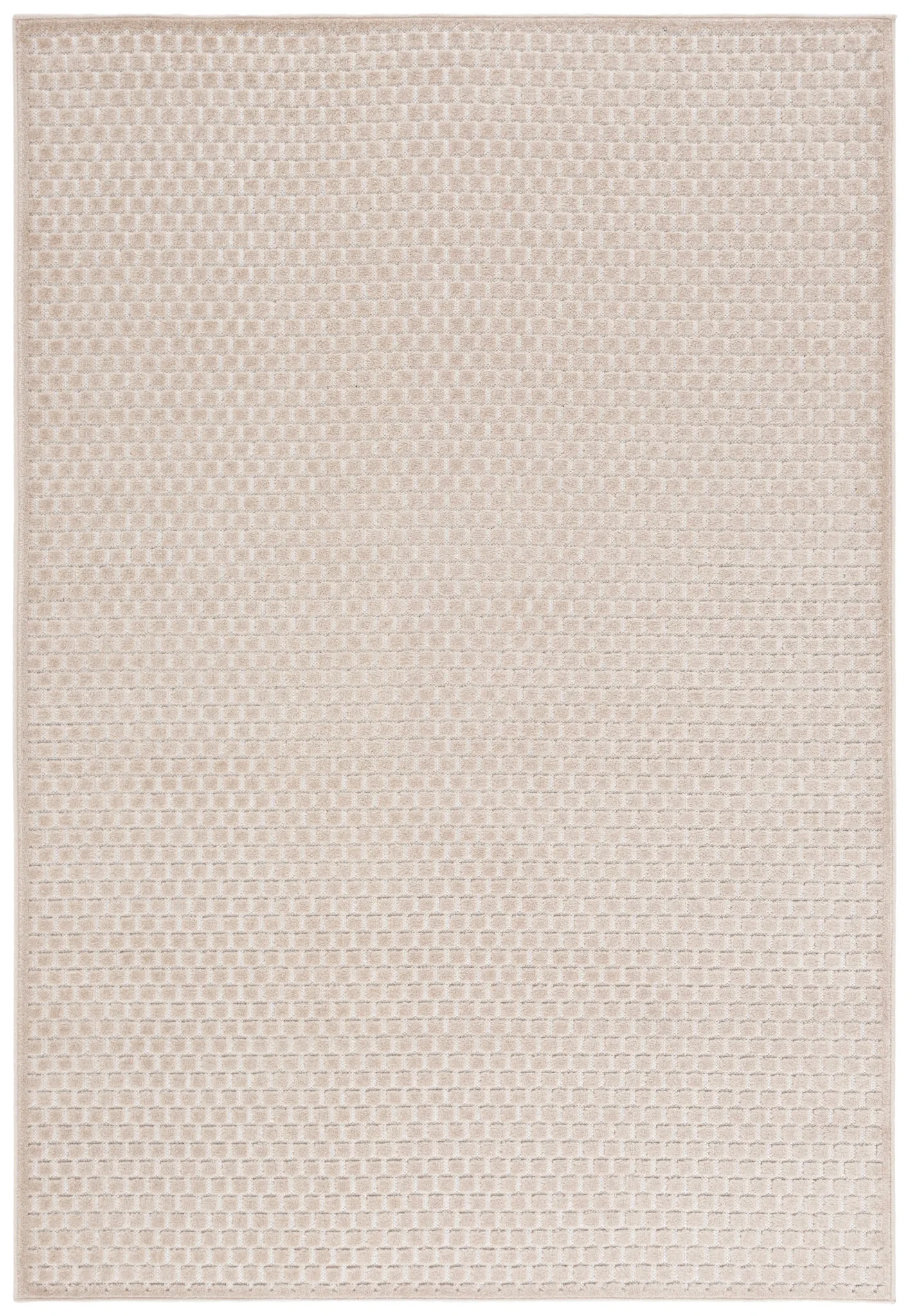 Stella Basketweave Outdoor Rug in Beige