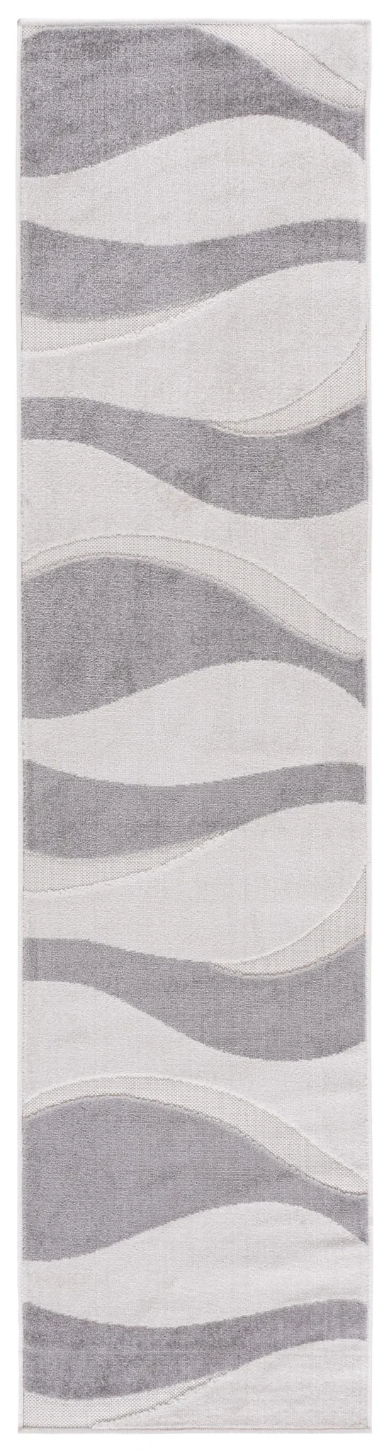 Stella Modern Wave Rug in Ivory / Gray