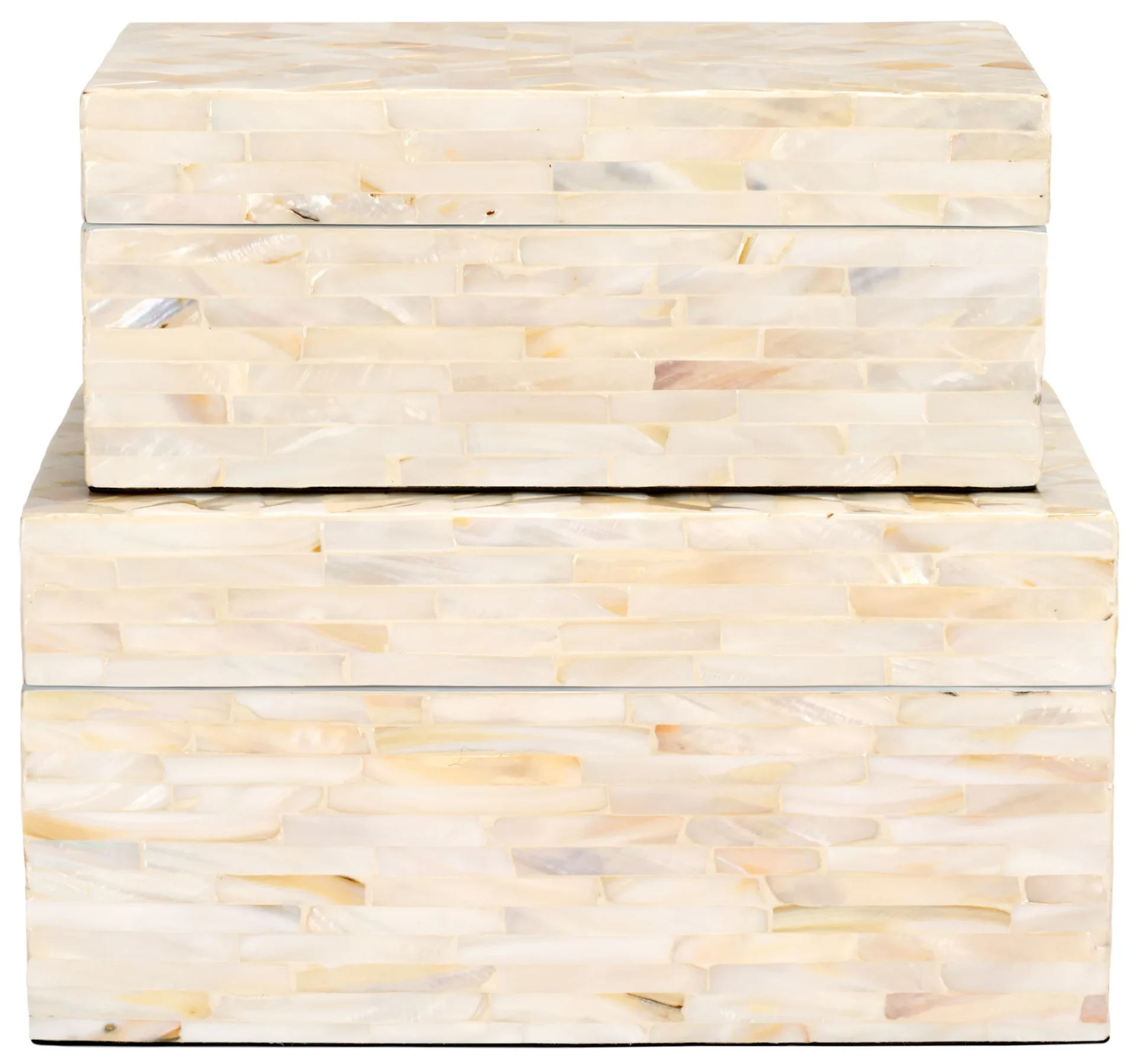 Sabryna Set Of Two Boxes in Champagne