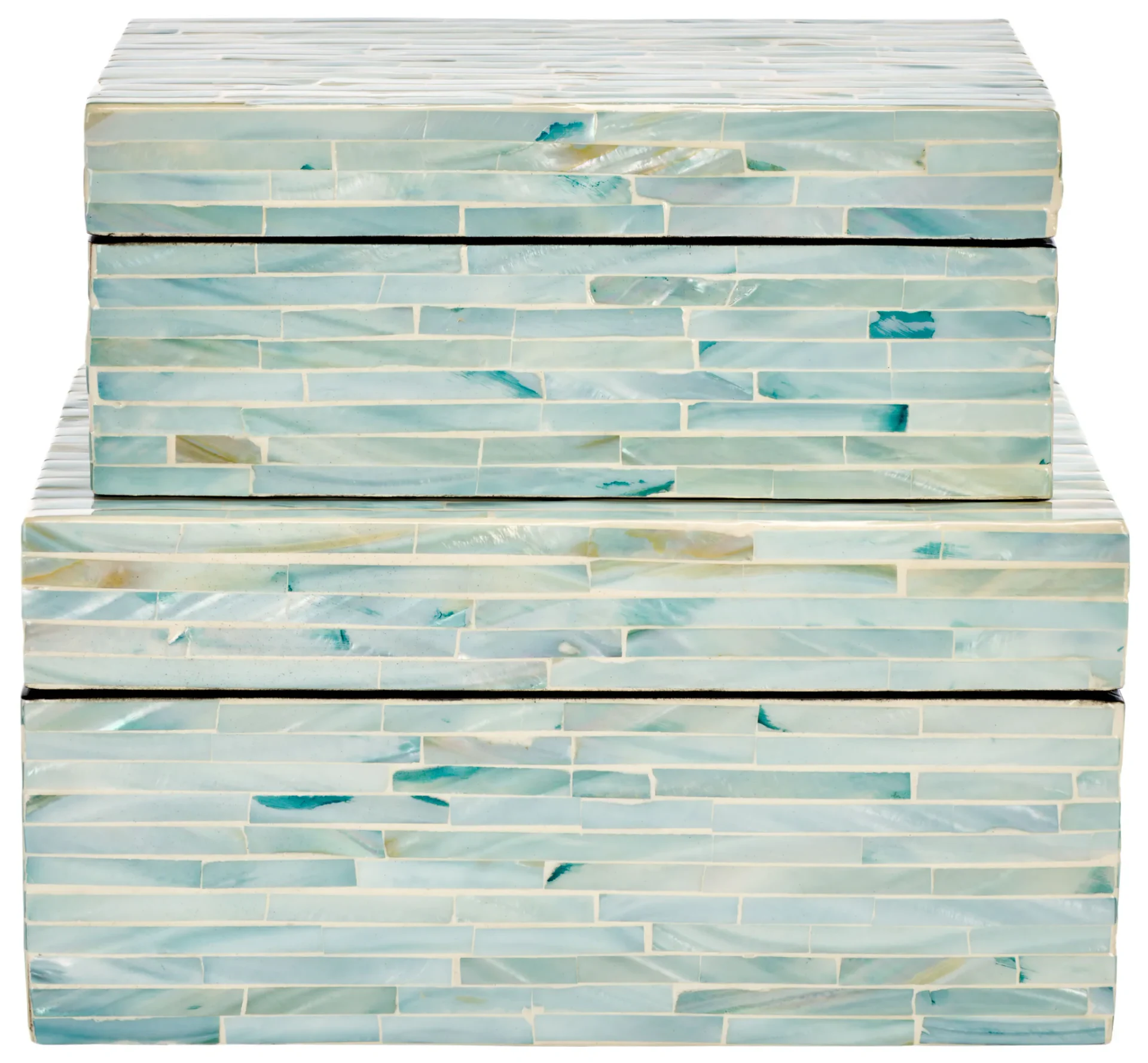 Kallie Set Of Two Boxes in Blue / Gray
