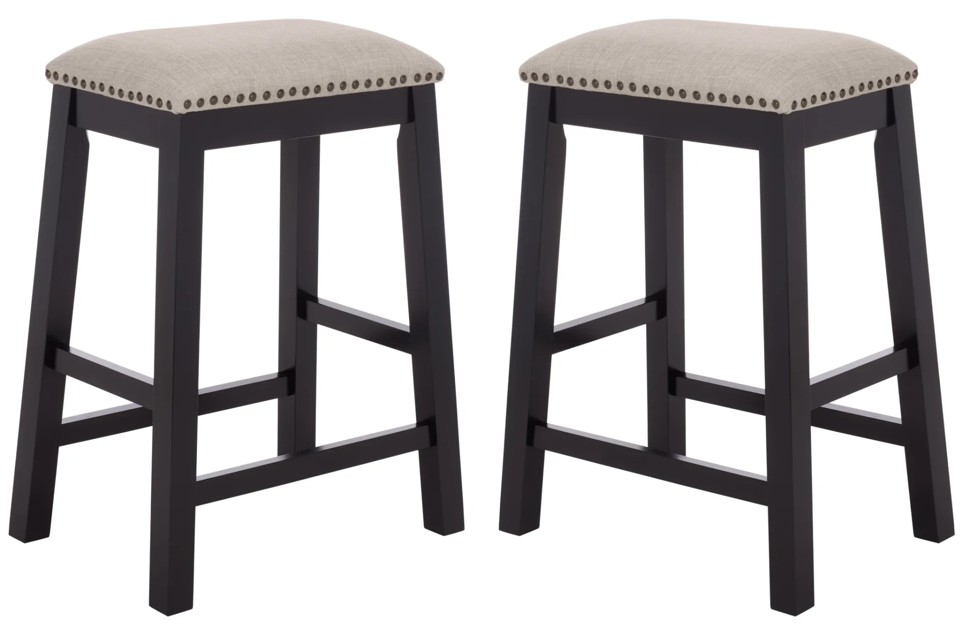 Aero Counter Stool (Set of 2) in Cream / Brown