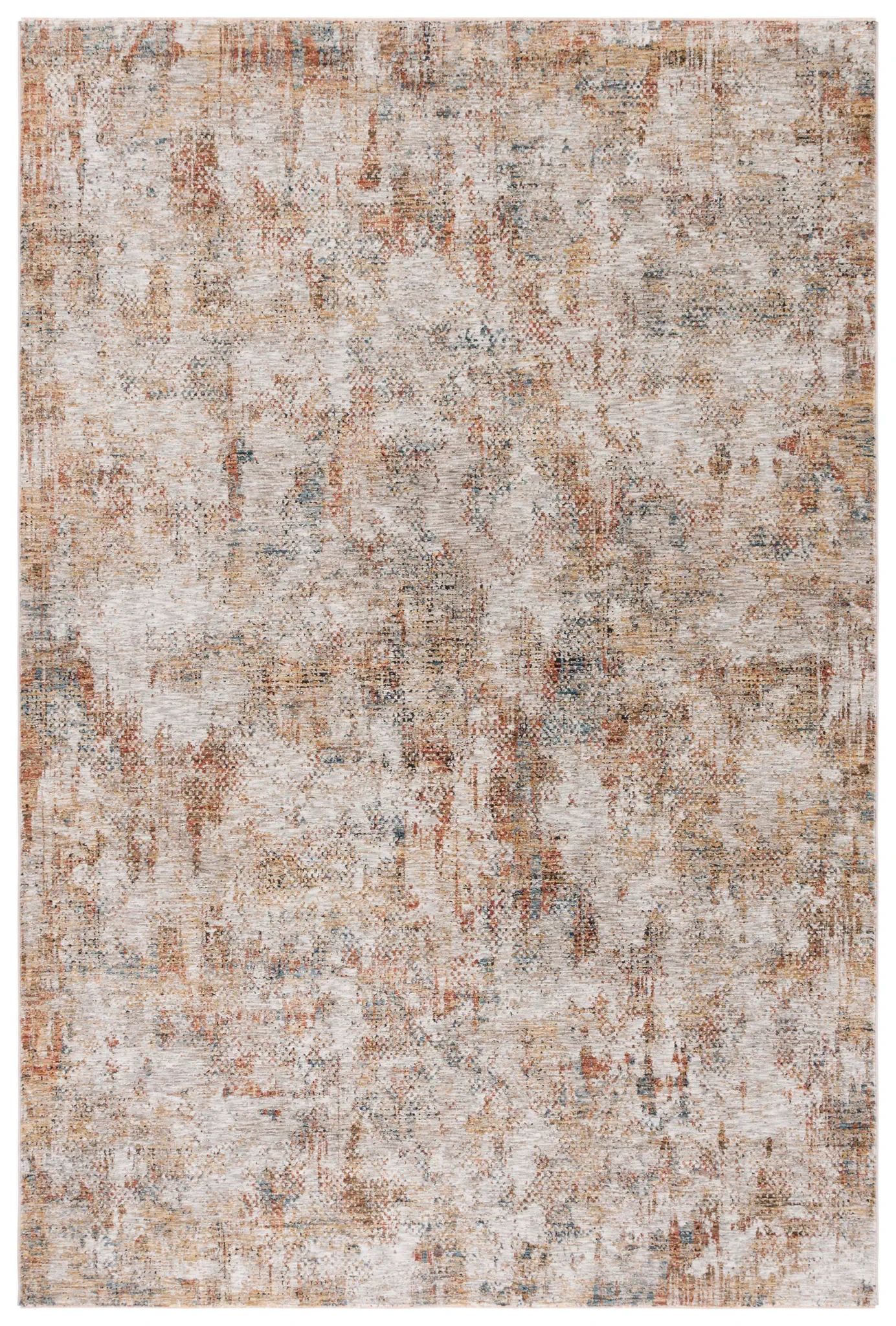 Silverado Abstract Rug in Ivory / Gold