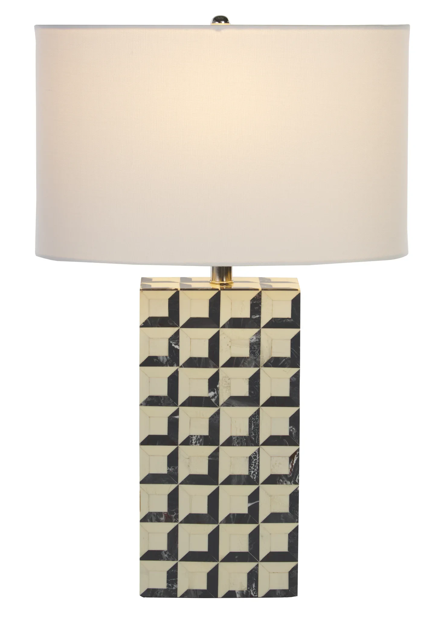 Isle Table Lamp in White / Blue