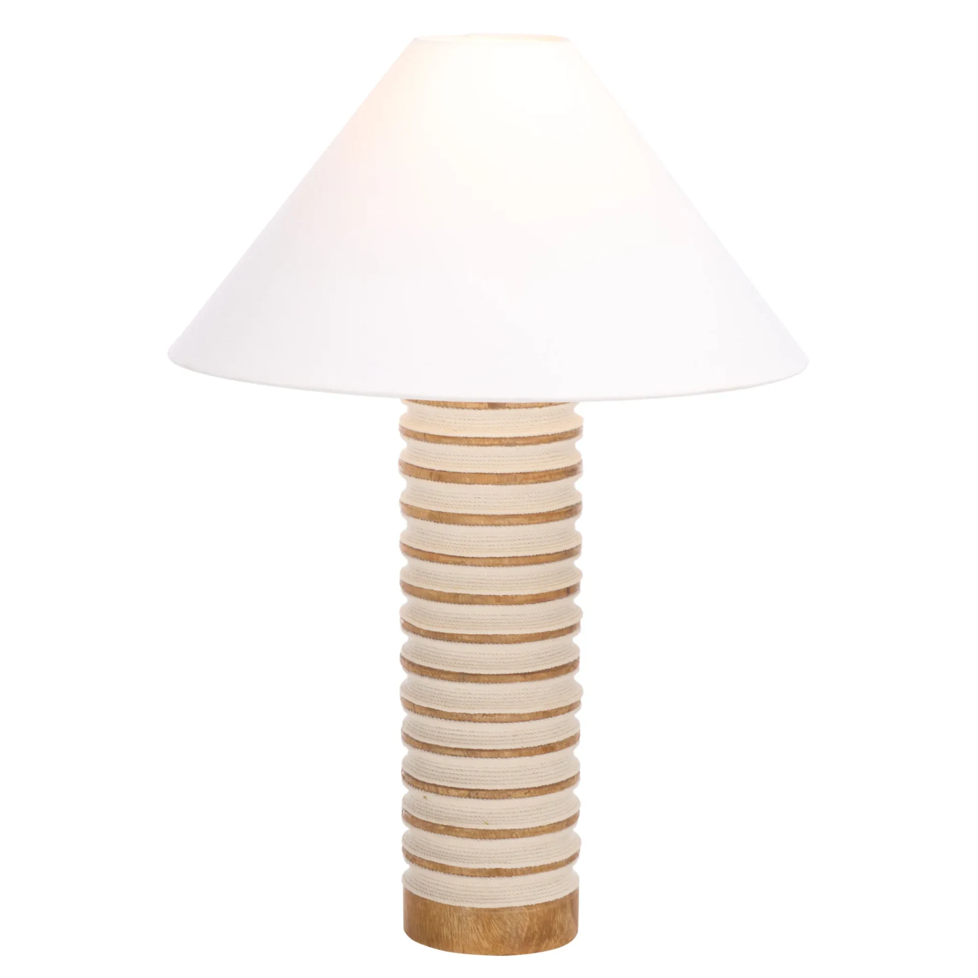 Sulma Table Lamp in White / Natural