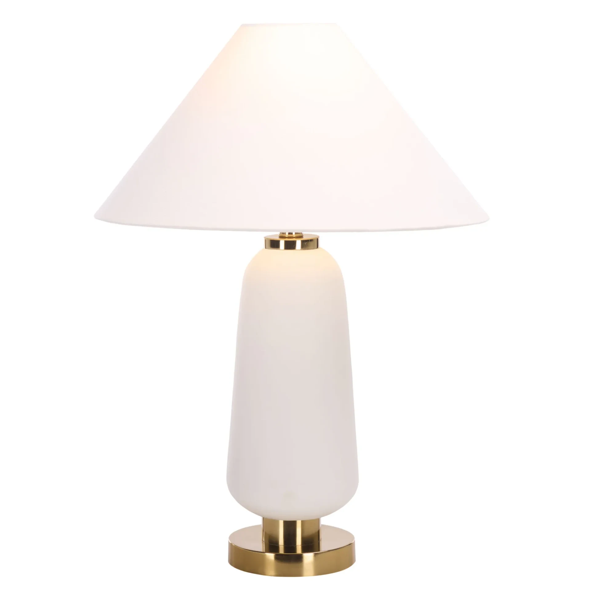 Veri Table Lamp in White / Gold