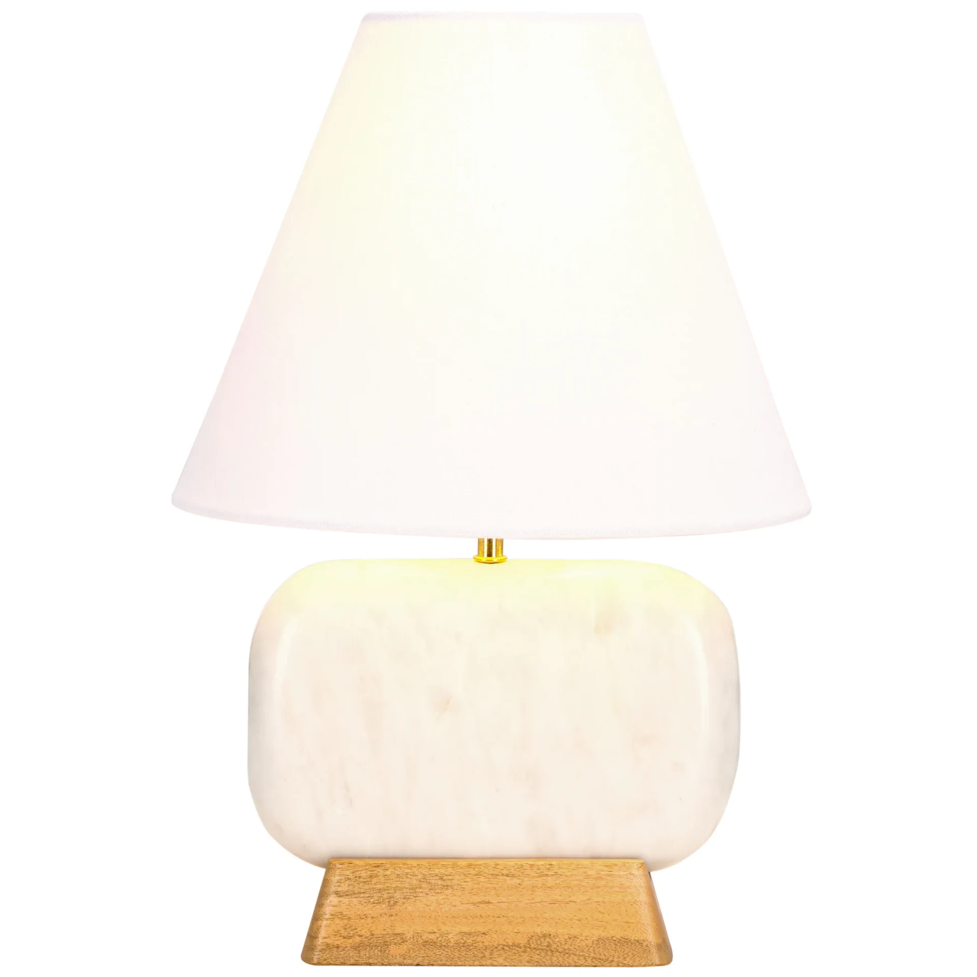 Naira Table Lamp in White Marble / Natural