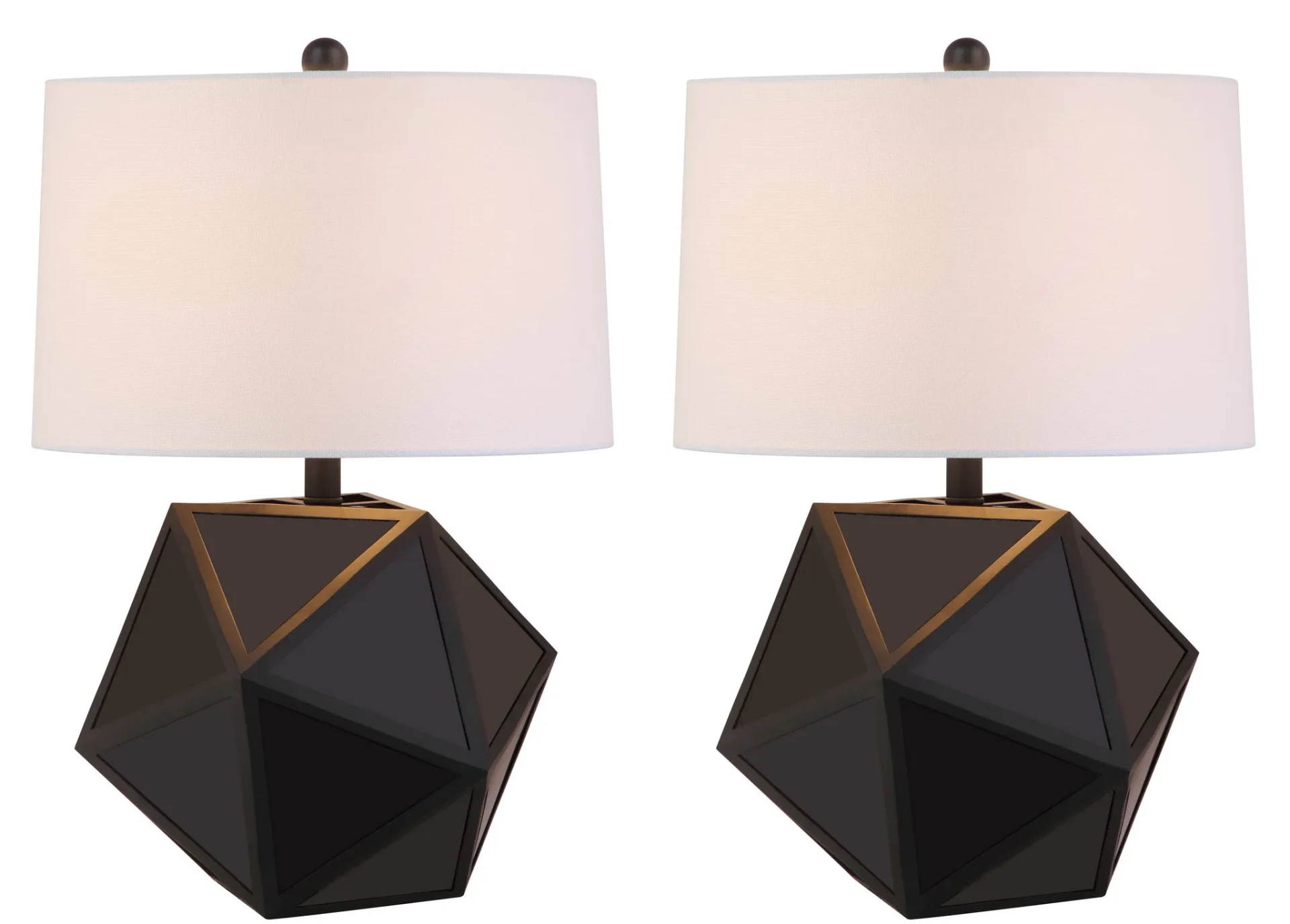 Brycin Table Lamp (Set Of 2) in Black / Chrome
